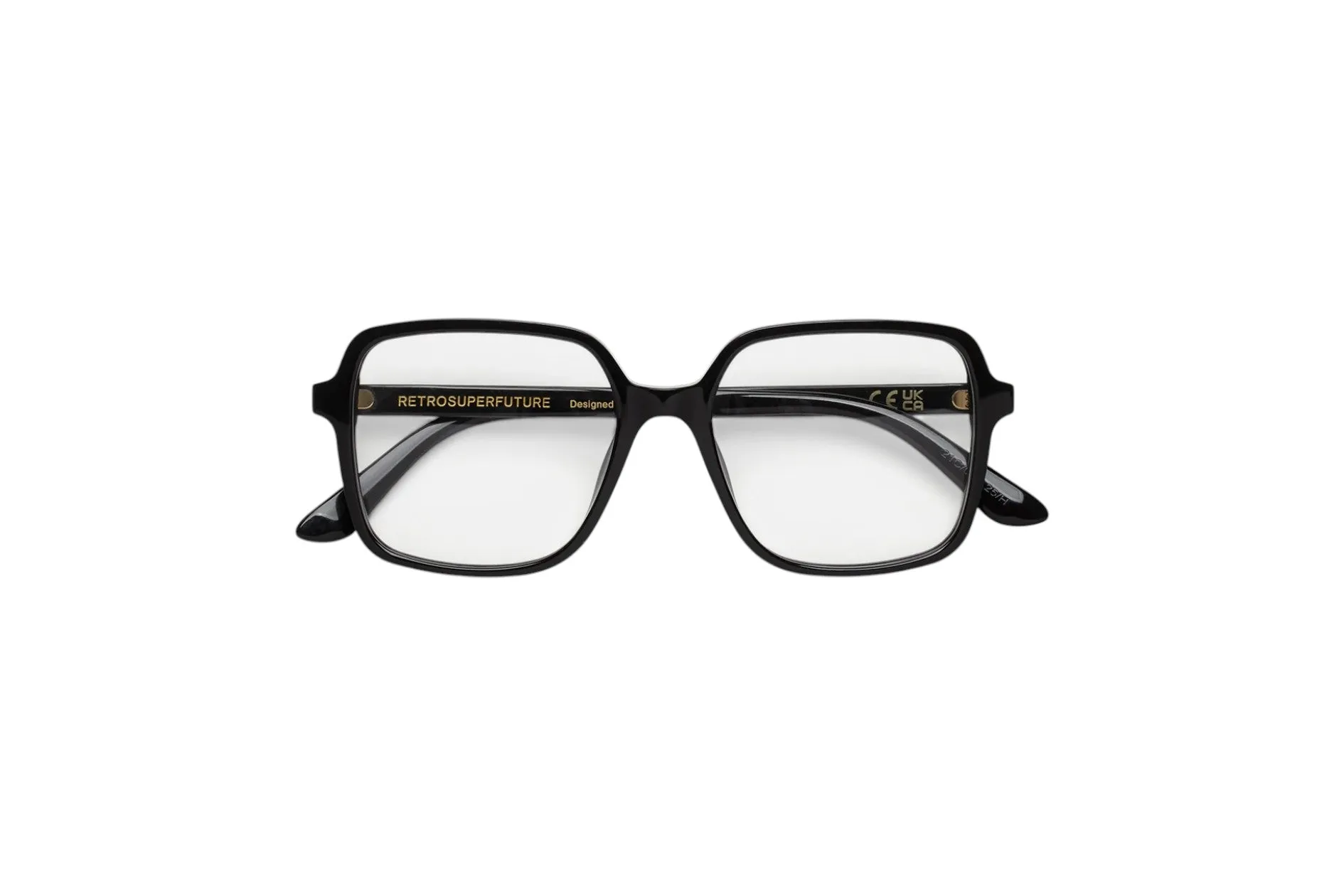 Retrosuperfuture 21C NUMERO 149 NERO Montature da vista Acetato Nero Squadrata - immagine 2