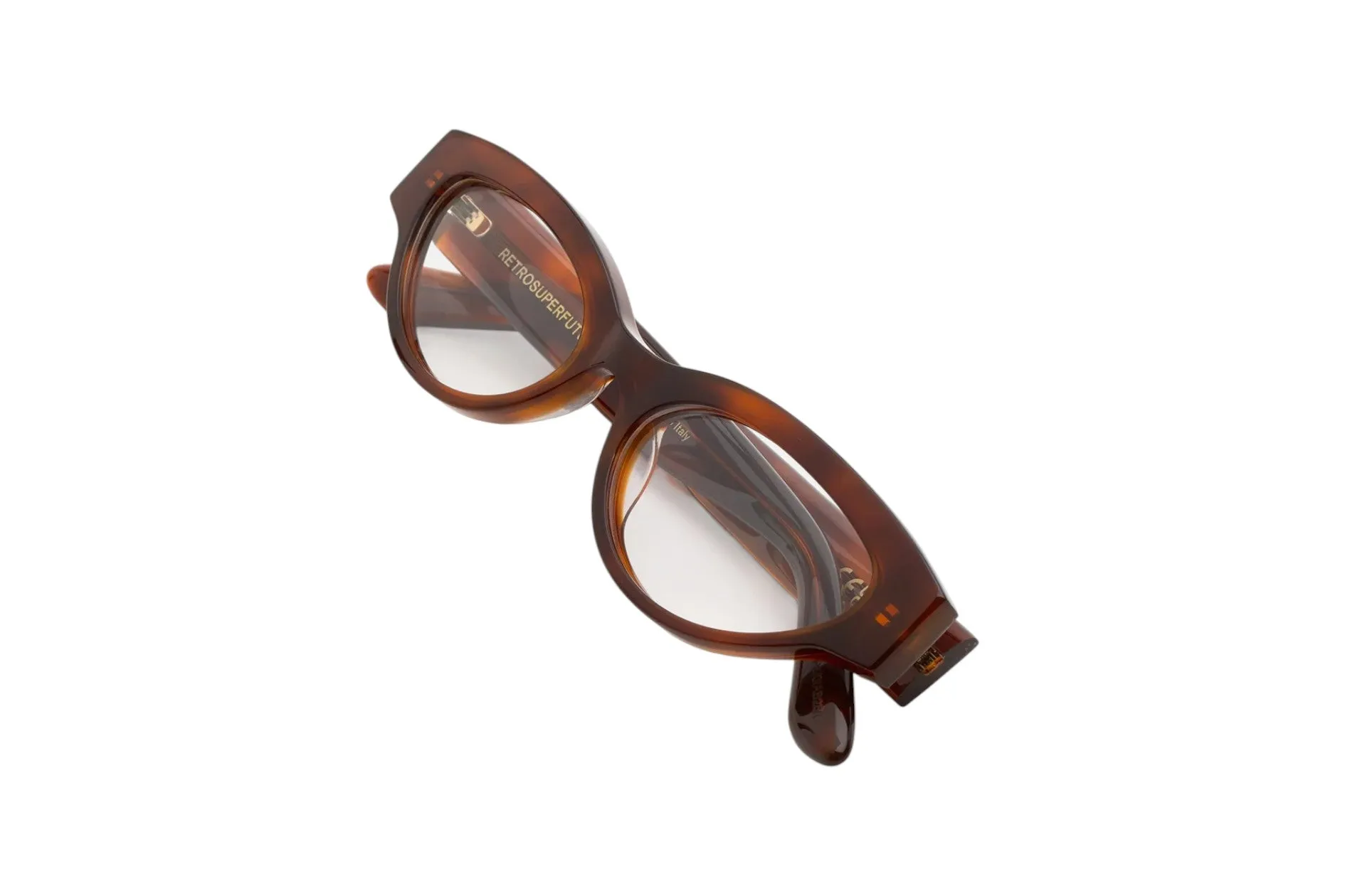 Retrosuperfuture MP8 NUMERO 147 TABACCO Montature da vista Acetato Havana Cat Eye - immagine 3