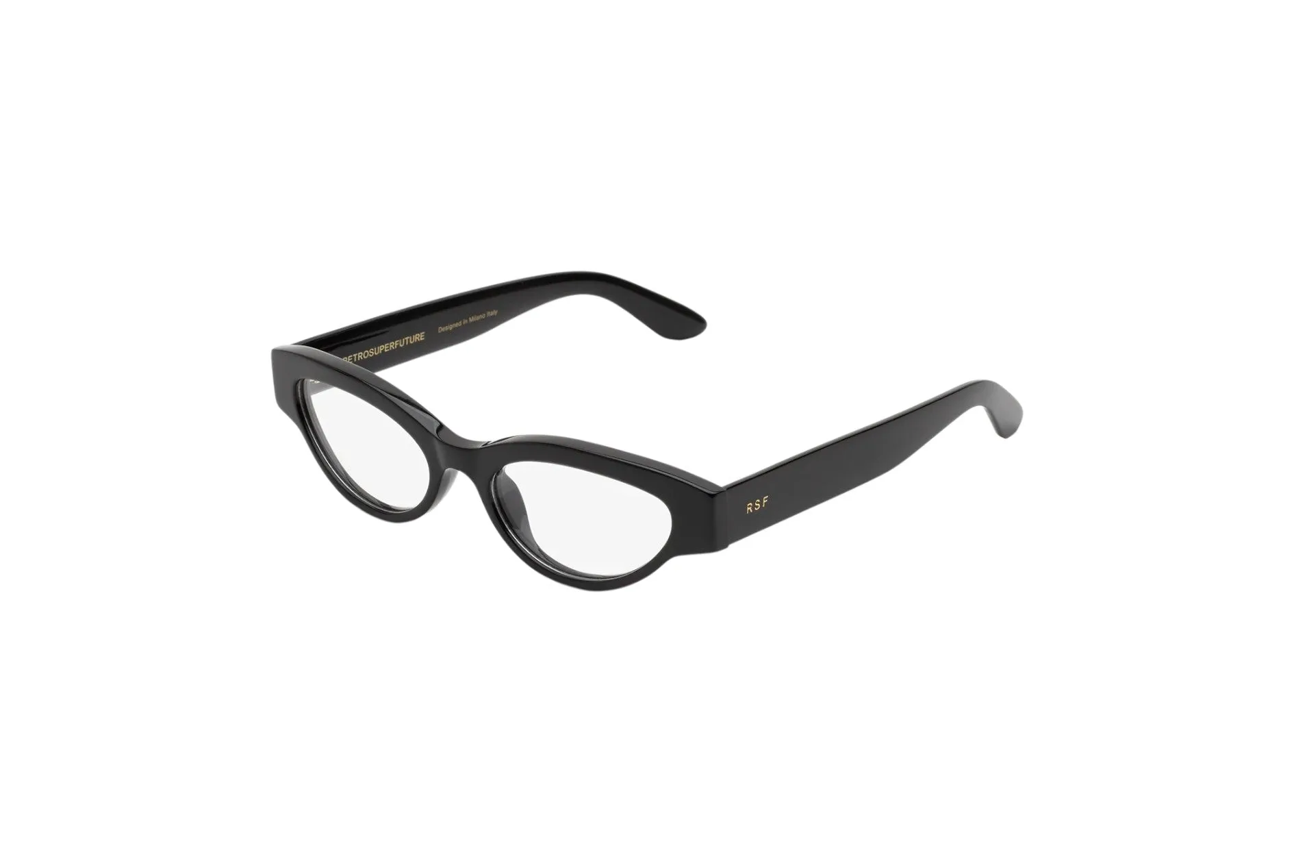 Retrosuperfuture ISE NUMERO 147 NERO Montature da vista Acetato Nero Cat Eye - immagine 1
