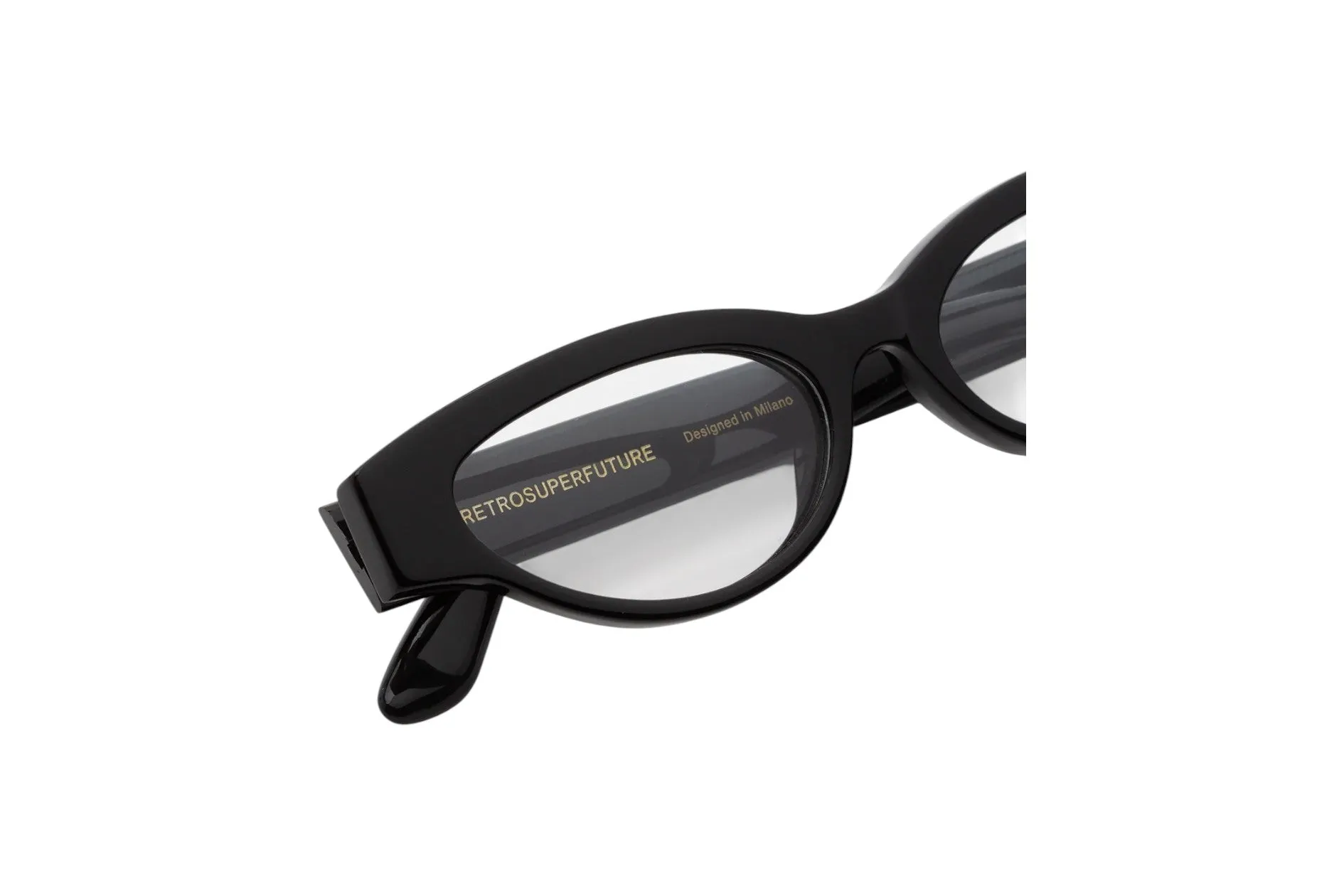 Retrosuperfuture ISE NUMERO 147 NERO Montature da vista Acetato Nero Cat Eye - immagine 3