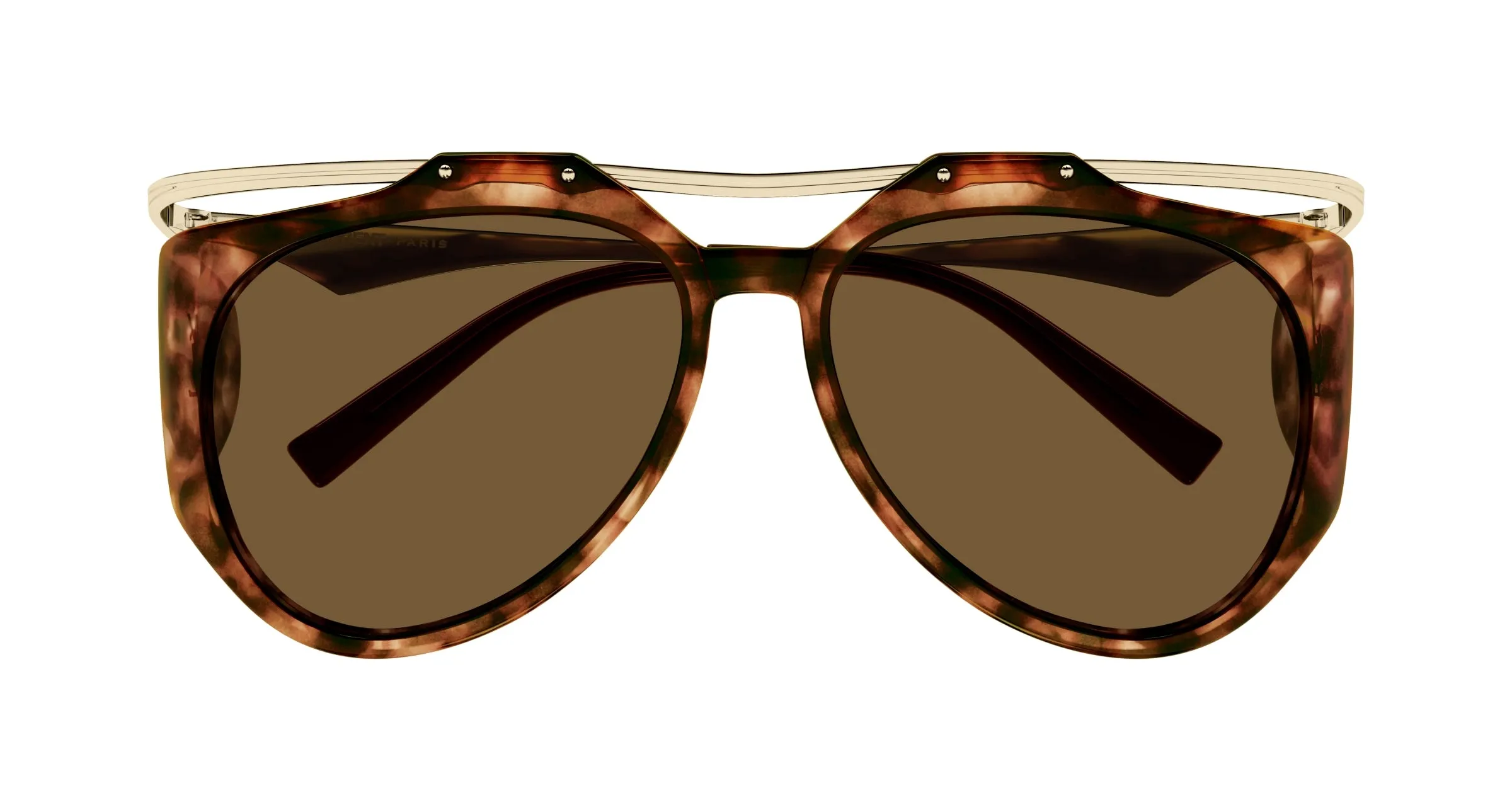 SAINT LAURENT SL M137 AMELIA 002 Occhiali da sole Bio-iniettato Havana Marrone Pilot - immagine 2