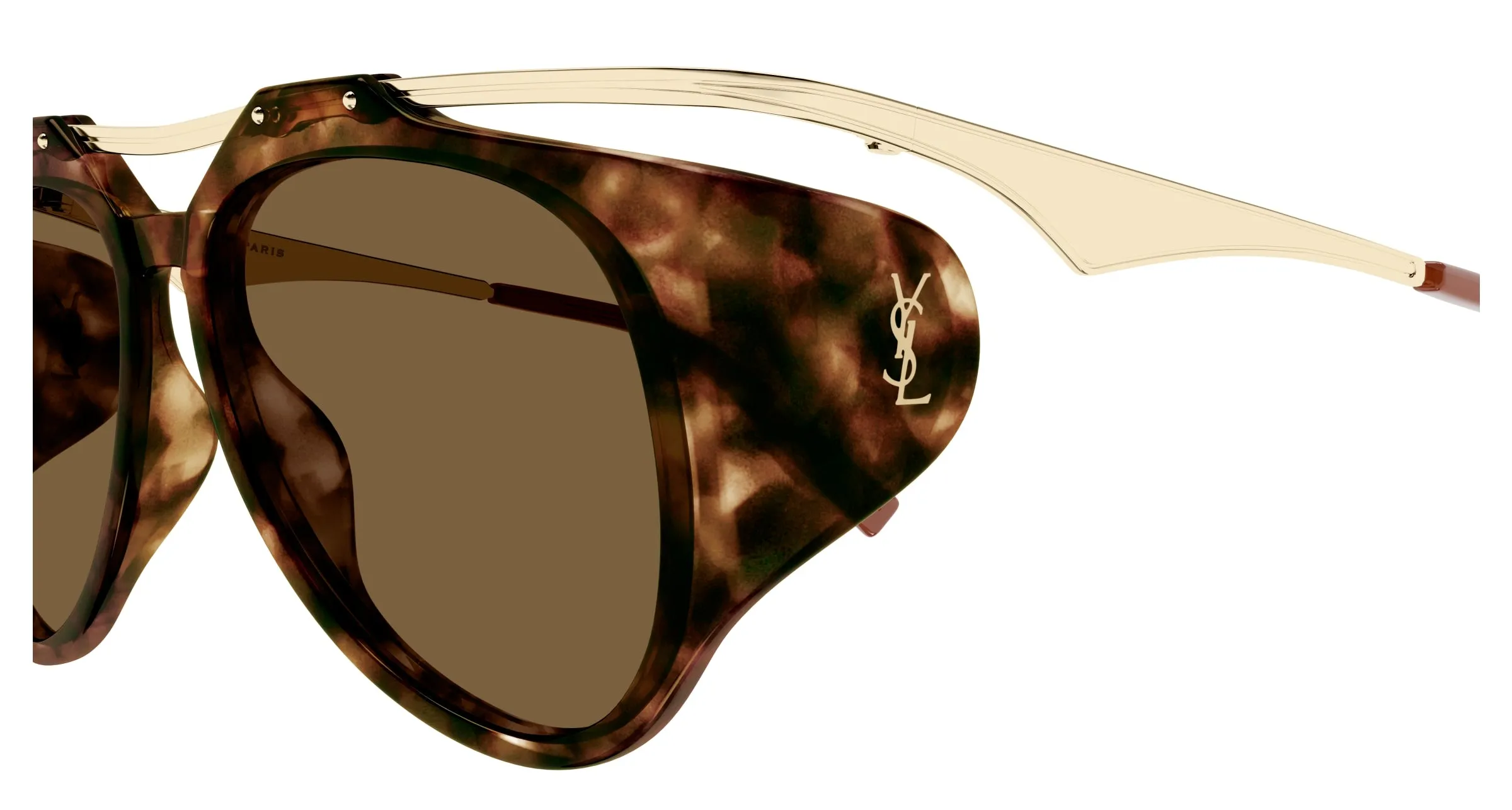 SAINT LAURENT SL M137 AMELIA 002 Occhiali da sole Bio-iniettato Havana Marrone Pilot - immagine 3