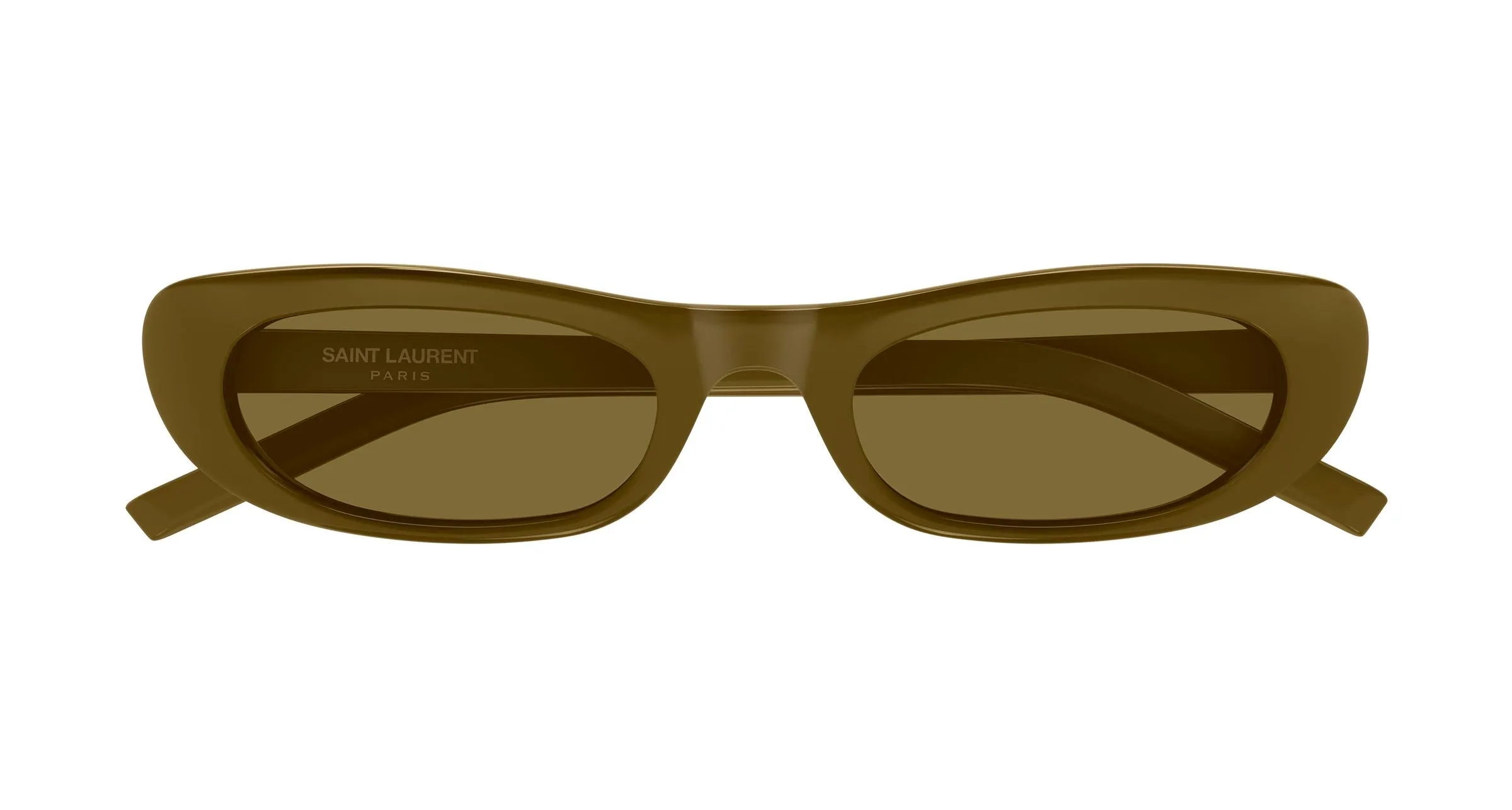 SAINT LAURENT SL 557 SHADE 006 Occhiali da sole Acetato Marrone Marrone Rotonda - immagine 2