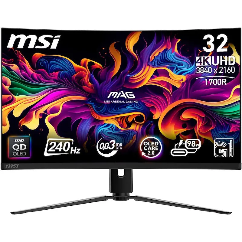 Msi Monito Gaming 32" MPG 321CURX QD-OLED - immagine 1
