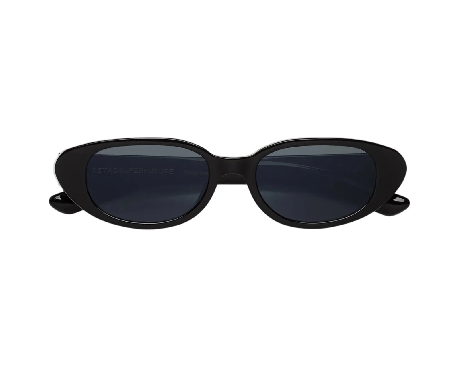 Retrosuperfuture QQ7 VEGA AZURE Occhiali da sole Acetato Nero Blu Geometrica Normale - immagine 2