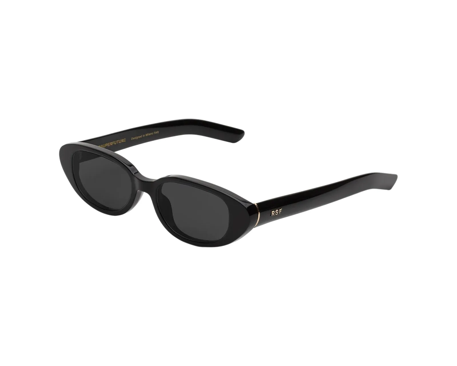 Retrosuperfuture PJF VEGA BLACK Occhiali da sole Acetato Nero Nero Geometrica Normale - immagine 1