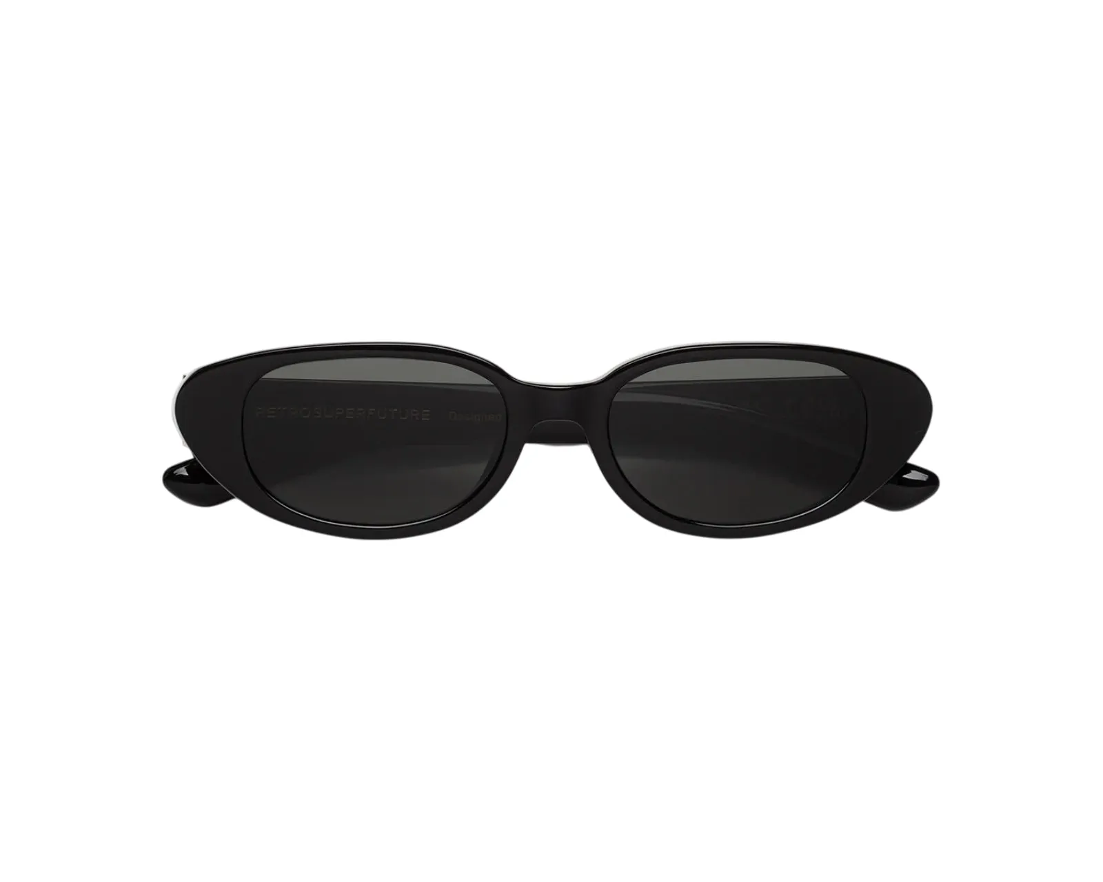 Retrosuperfuture PJF VEGA BLACK Occhiali da sole Acetato Nero Nero Geometrica Normale - immagine 2