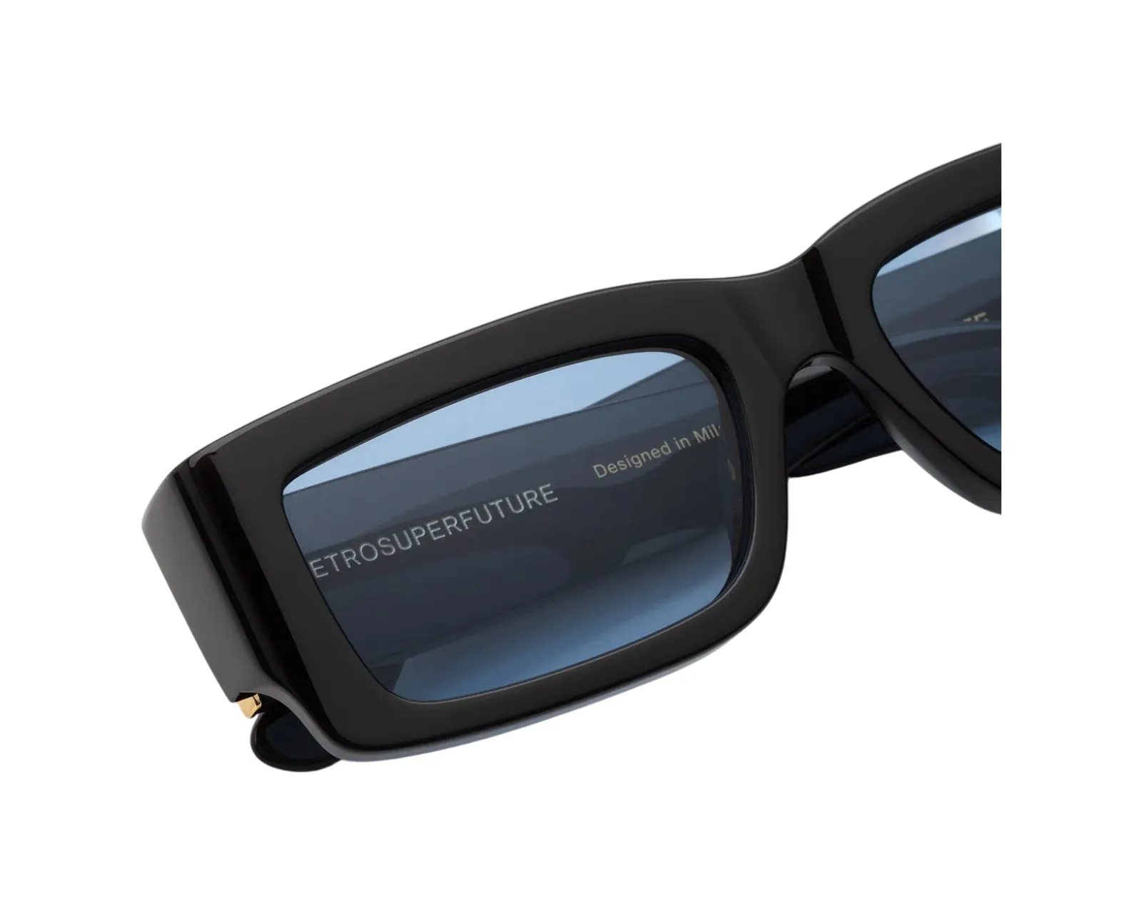 Retrosuperfuture ONS NOTTE AZURE Occhiali da sole Acetato Nero Blu Squadrata Normale - immagine 3