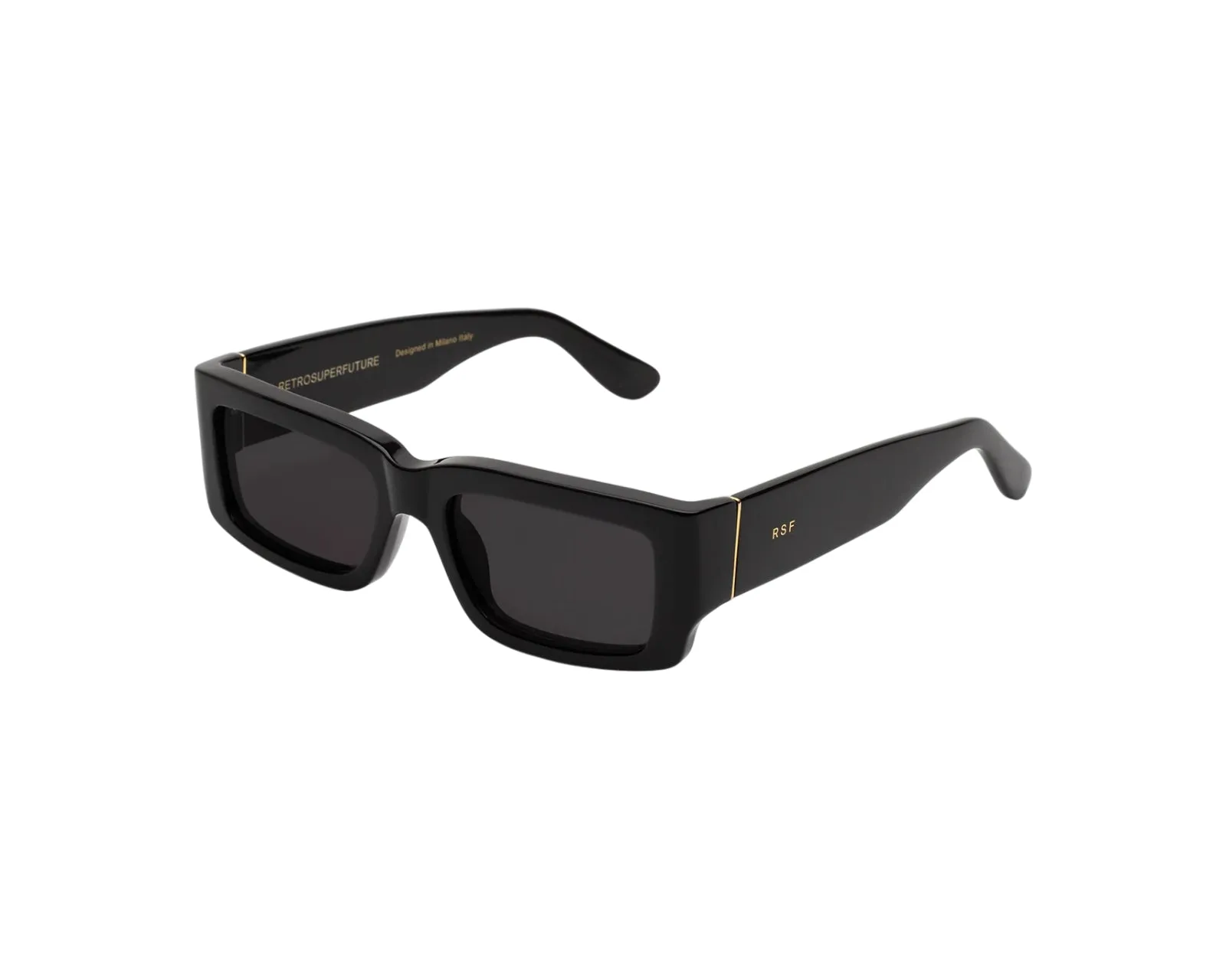 Retrosuperfuture 47X NOTTE BLACK Occhiali da sole Acetato Nero Nero Squadrata Normale - immagine 1