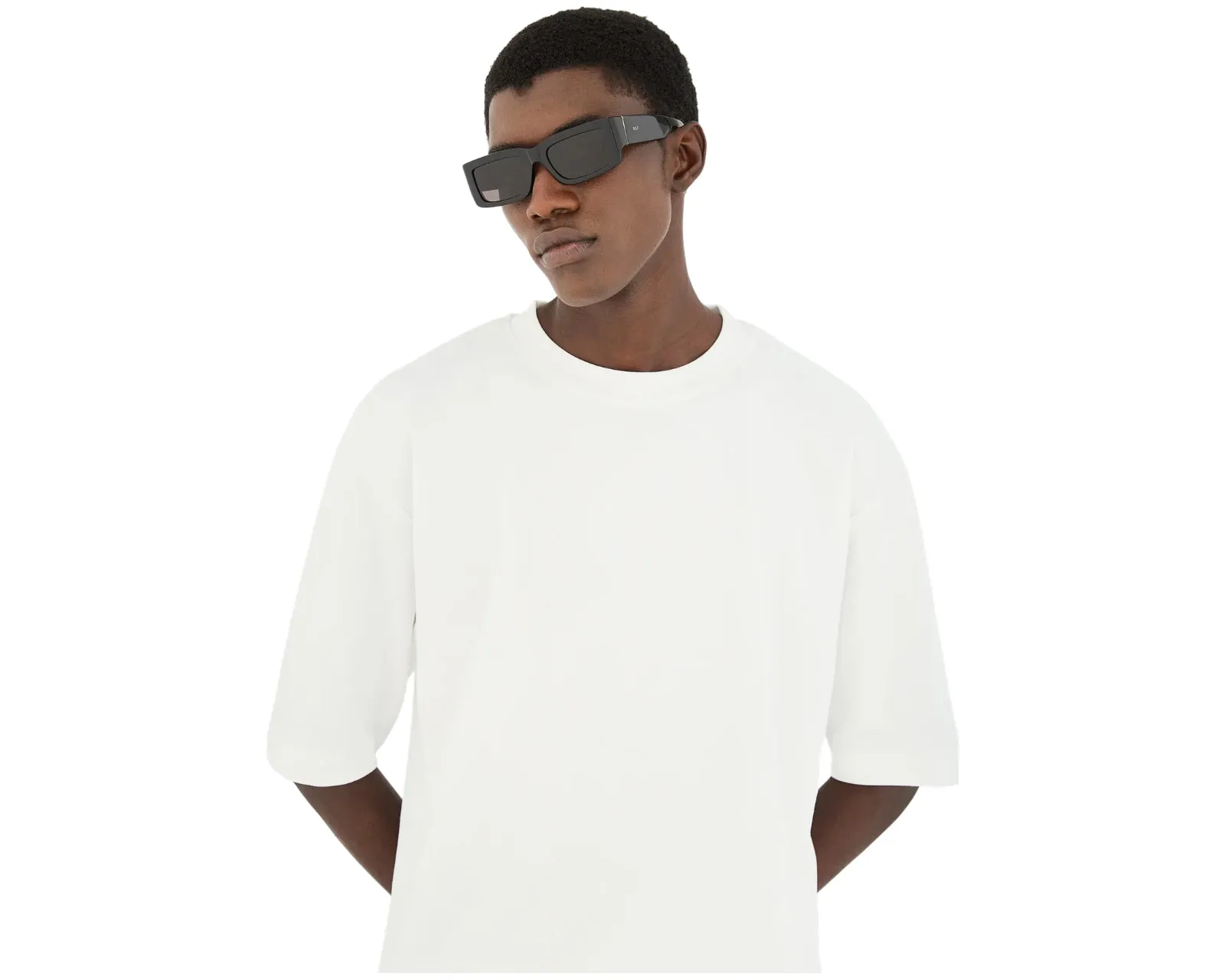 Retrosuperfuture 47X NOTTE BLACK Occhiali da sole Acetato Nero Nero Squadrata Normale - immagine 4