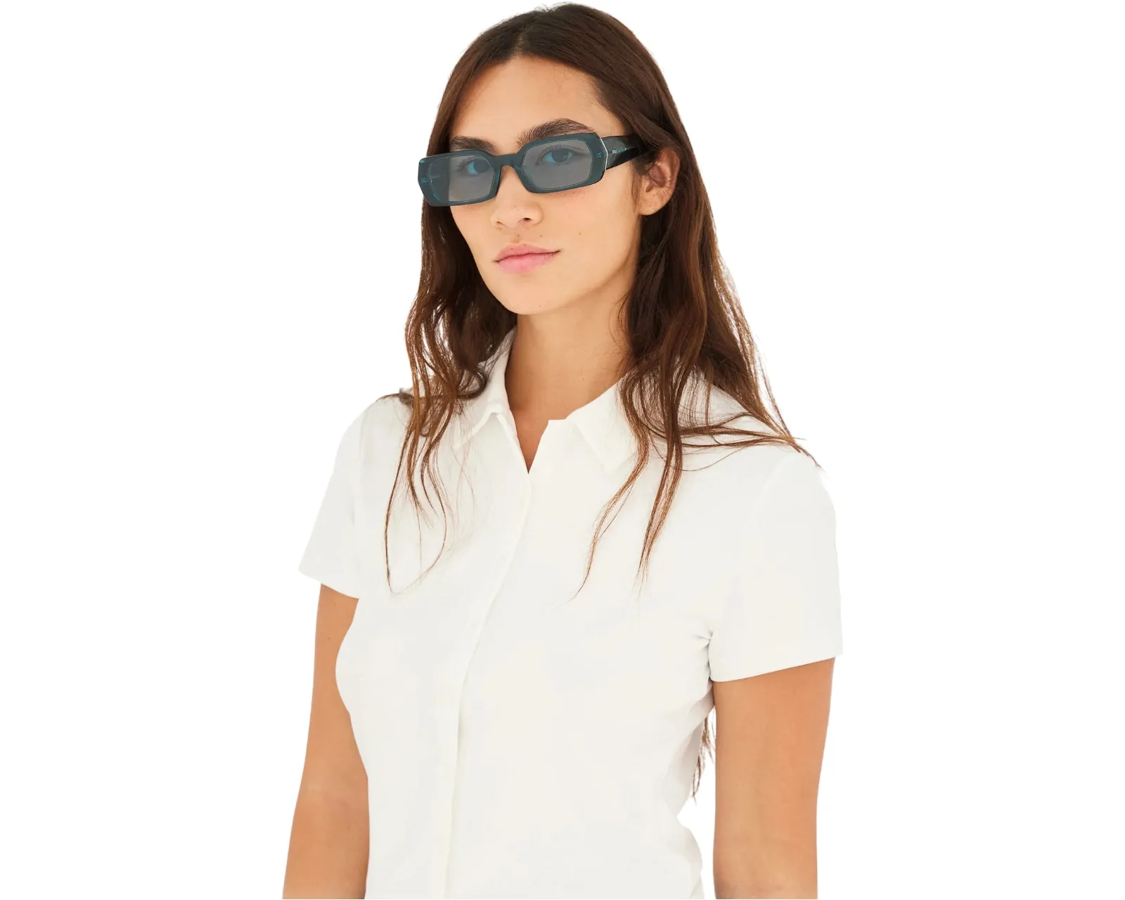 Retrosuperfuture VX3 L'ALTRO TEAL Occhiali da sole Acetato Blu Azzurro Squadrata Normale - immagine 4