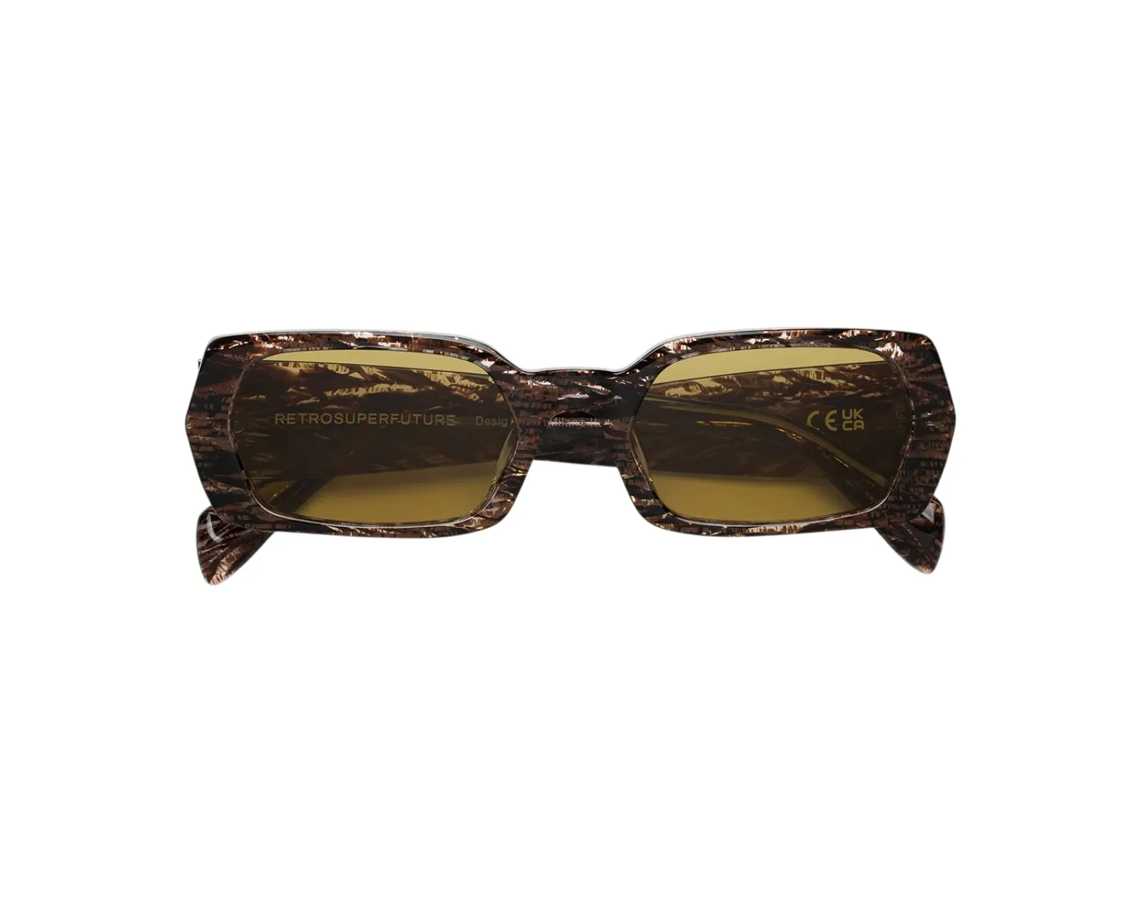 Retrosuperfuture JUE L'ALTRO STRAMBO Occhiali da sole Acetato Marrone Marrone Squadrata Normale - immagine 2
