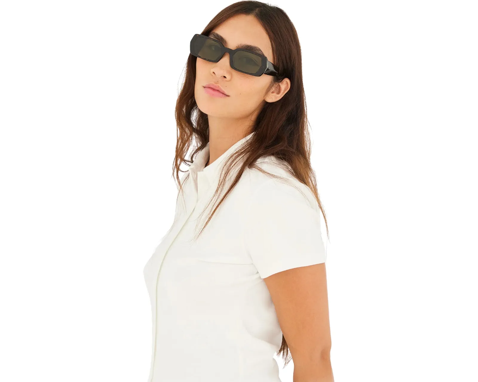 Retrosuperfuture ST6 L'ALTRO HAVANA Occhiali da sole Acetato Havana Verde Squadrata Normale - immagine 4