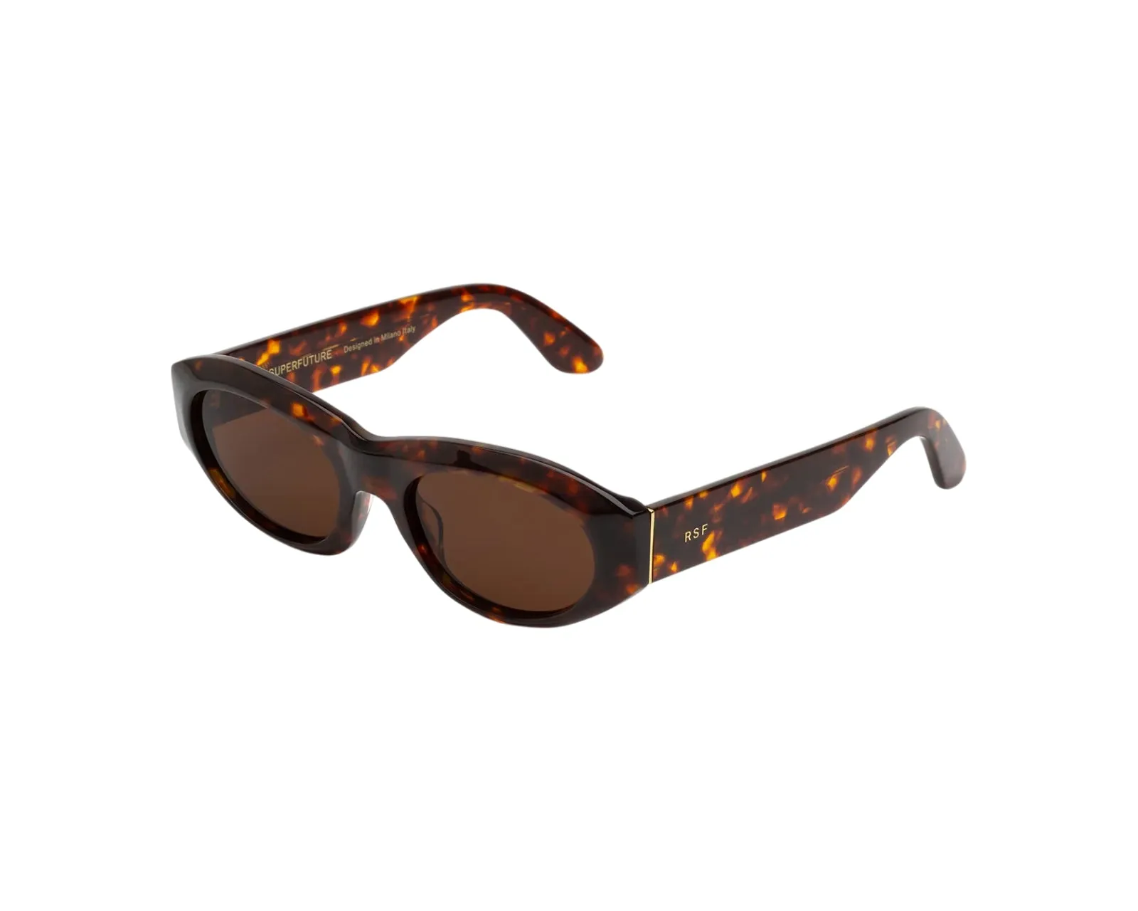 Retrosuperfuture 6DF CINEMA BURNT HAVANA Occhiali da sole Acetato Havana Marrone Geometrica Normale - immagine 1