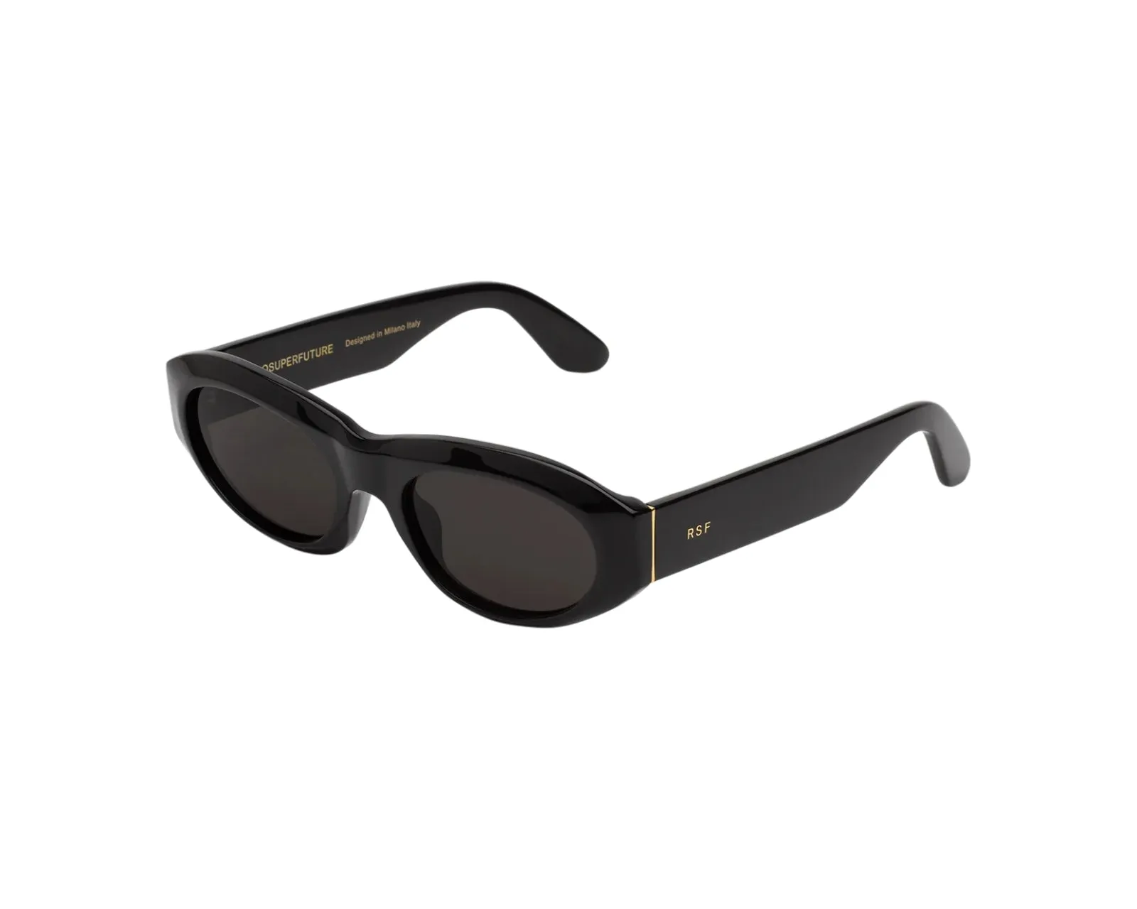 Retrosuperfuture 3Q2 CINEMA BLACK Occhiali da sole Acetato Nero Nero Geometrica Normale - immagine 1