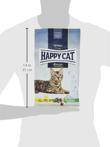 Happy Cat 70569 – Culinary Adult Land pollame – cibo secco per gatti adulti e sbornia – contenuto 1,3 kg - immagine 3