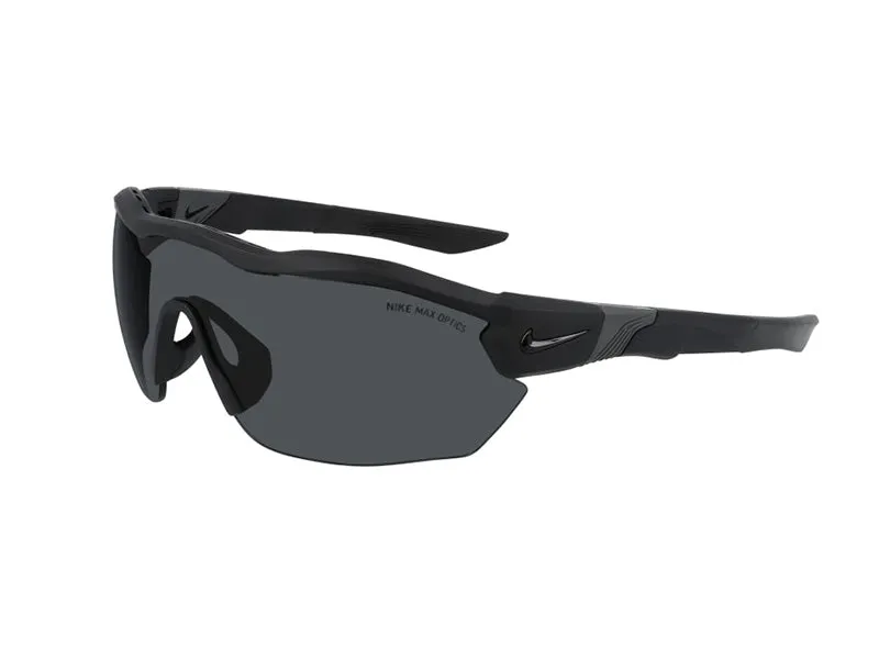 Nike NIKE SHOW X3 ELITE L DJ5558 011 Occhiali da sole Plastica Nero Grigio Avvolgente Normale - immagine 1