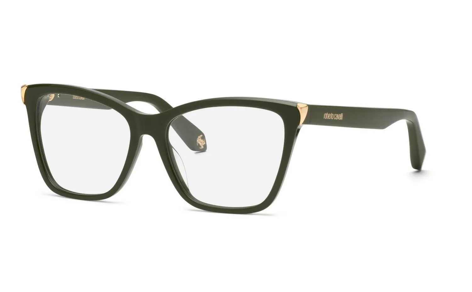 Roberto Cavalli VRC101M 0C36 Montature da vista Acetato Verde Farfalla - immagine 1