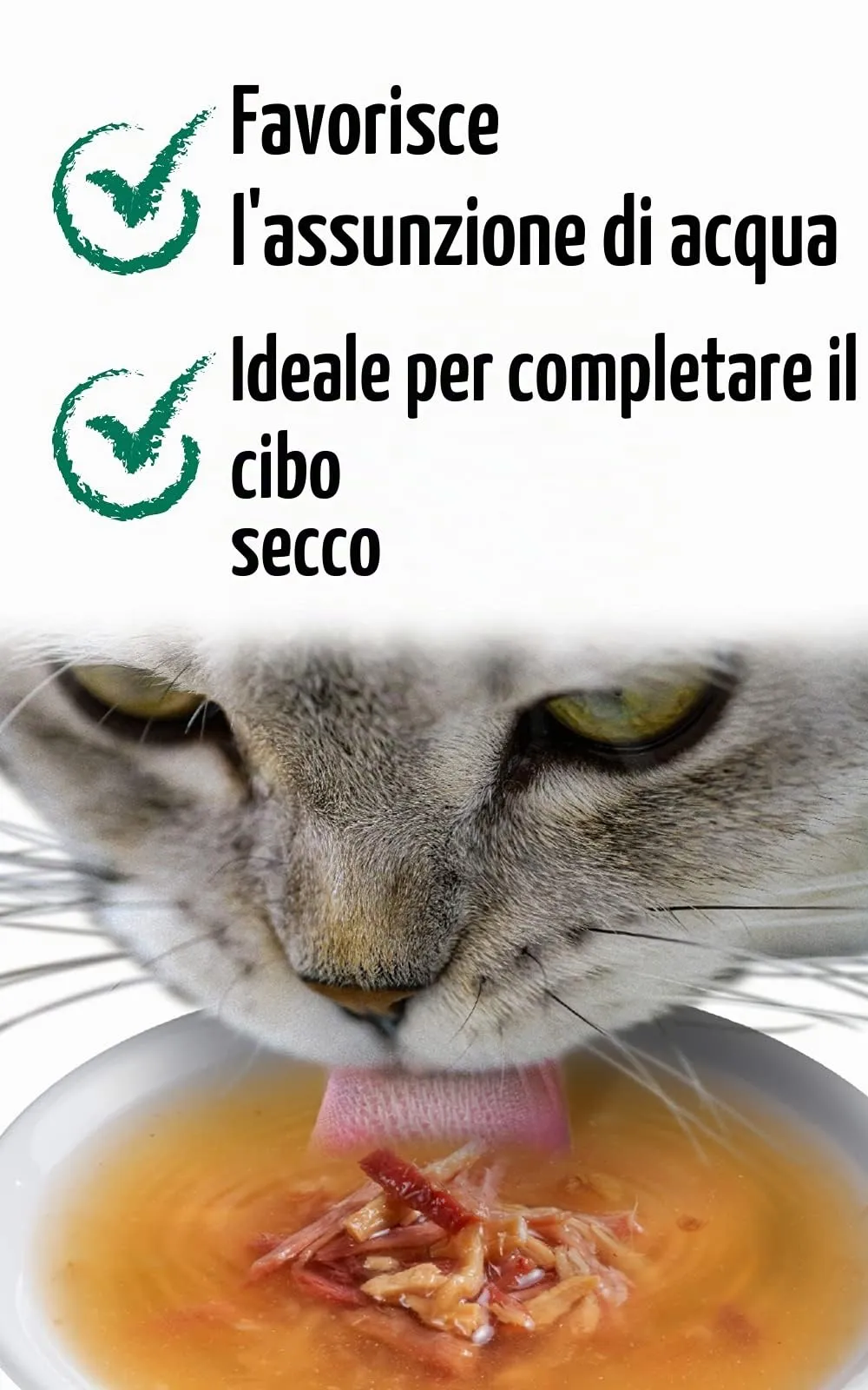 Leonardo Drink Salmon [20x40g Multipack Varietà "Drink con salmone"] Bevanda per gatti | Brodo di carne senza cereali con strisce di carne | Alimento complementare per gatti - immagine 5