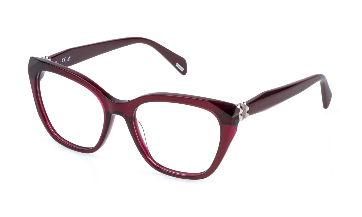 Police VPLT01 ENIGMA 2 0AFD Montature da vista Acetato Rosa Farfalla - immagine 1
