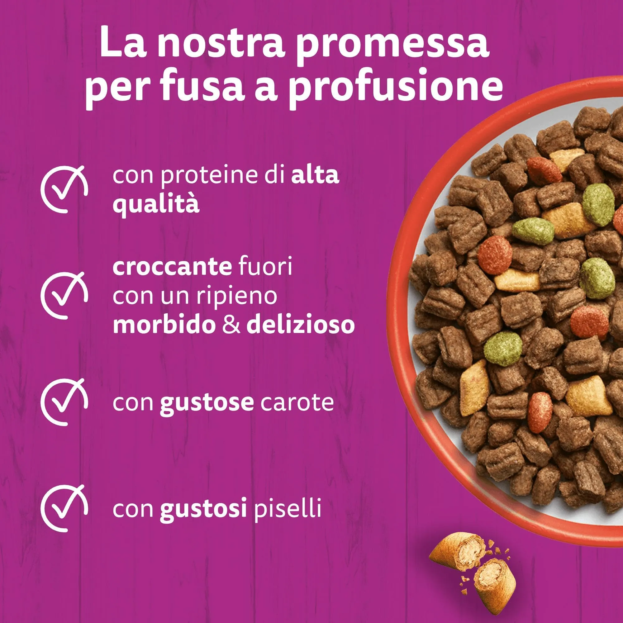WHISKAS Cibo Secco per Gatti Adulti 300g con Manzo, confezione da 14 - immagine 4