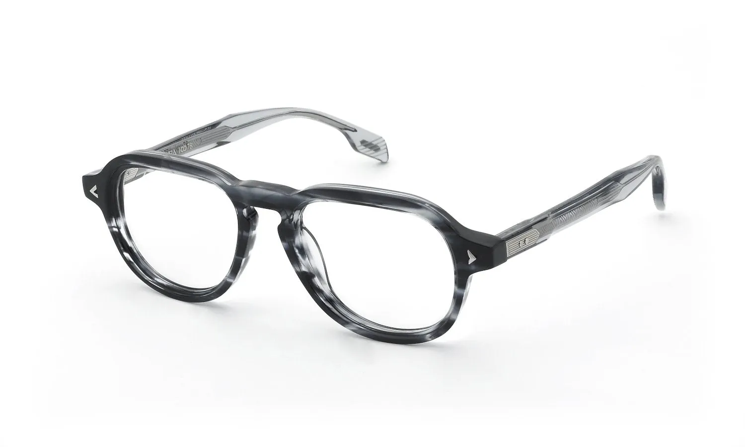 Lozza VL4410M RAPSODIA 1 ARTE 09T8 Montature da vista Acetato Grigio Pilot - immagine 1