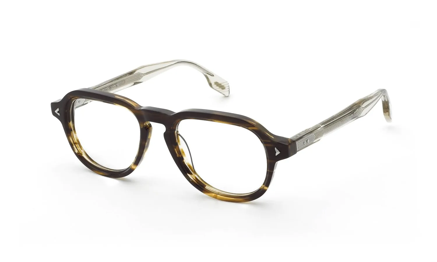Lozza VL4410M RAPSODIA 1 ARTE 0836 Montature da vista Acetato Marrone Pilot - immagine 1
