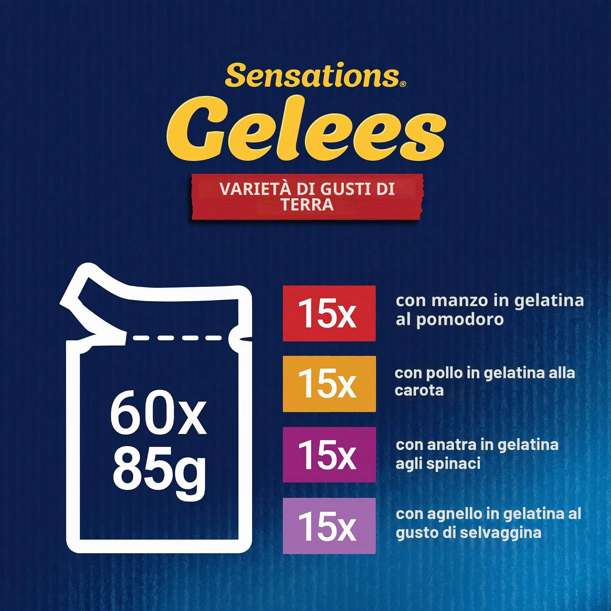 Felix Sensations Gelees - Cibo umido per gatti, 120 x 85 g - immagine 5