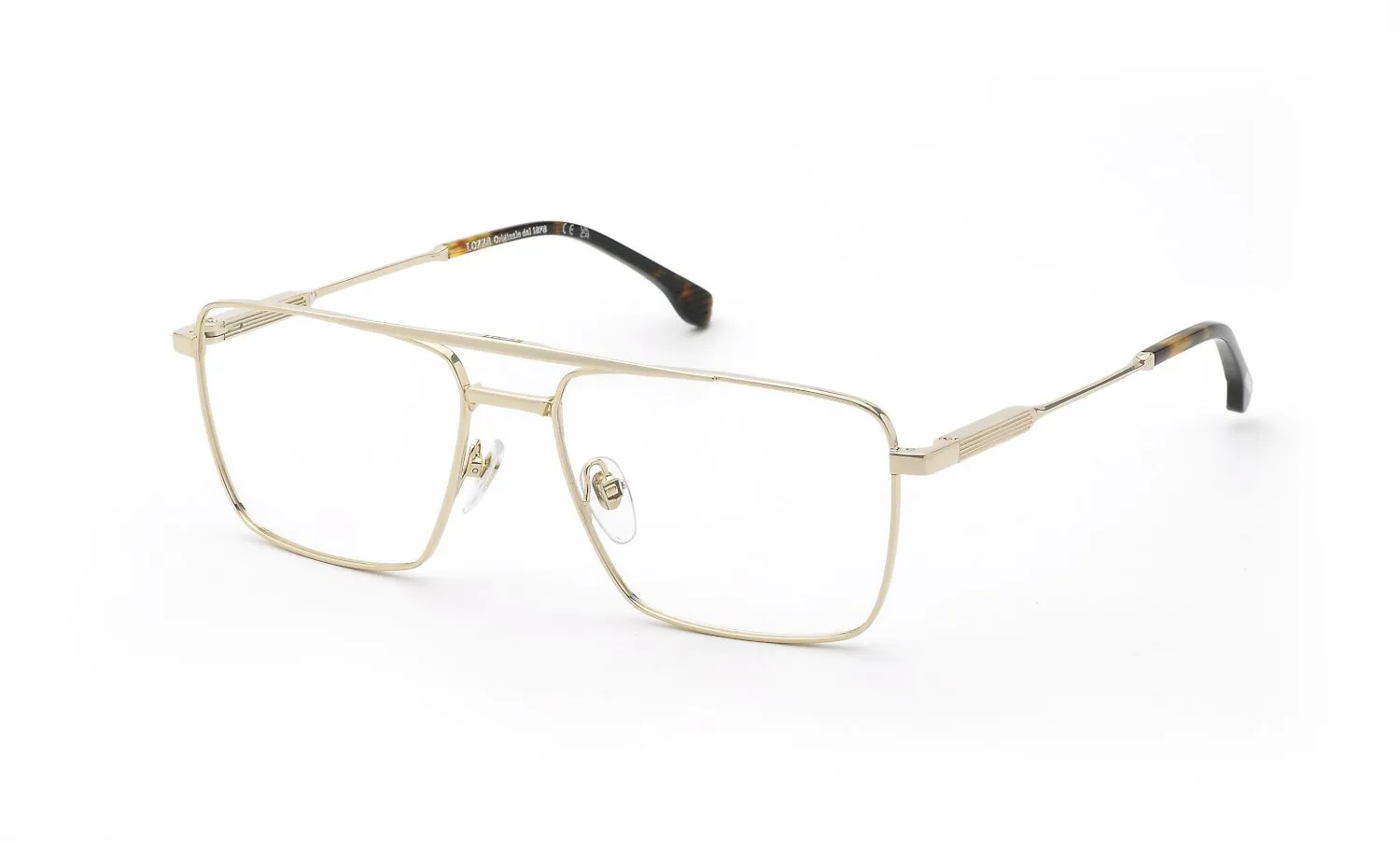Lozza VL2441 GALLIPOLI 7 300 Montature da vista Metallo Oro Squadrata - immagine 1