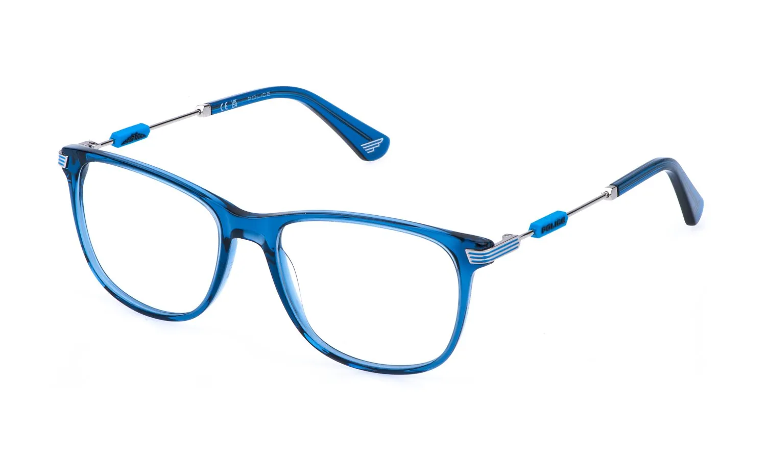 Police Junior Police VK174 SPIN JR 1 0AGQ Montature da vista bambino Acetato Blu Squadrata - immagine 1