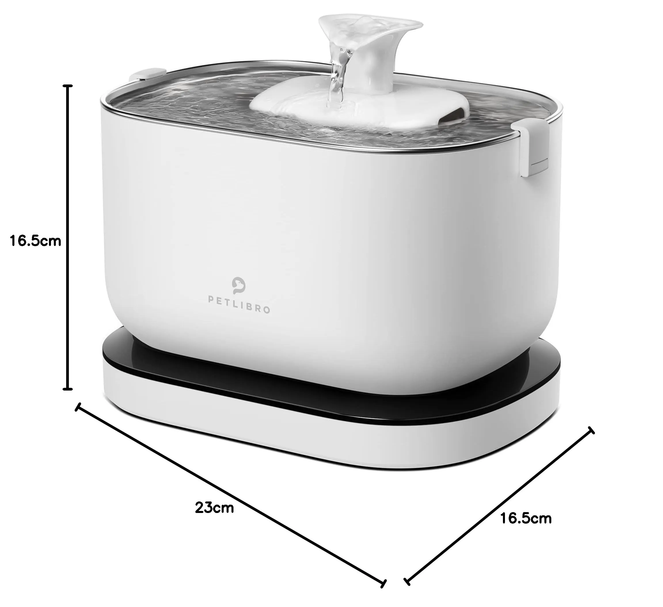 PETLIBRO Fontanella per Gatti Senza Fili con Sensore di Movimento, Dockstream 2,5L Fontana per Gatti a Batteria 5000 mAh, 23dB Ultra Silenziosa, Facile da Pulire, Fontanella Gatto Senza BPA - immagine 9