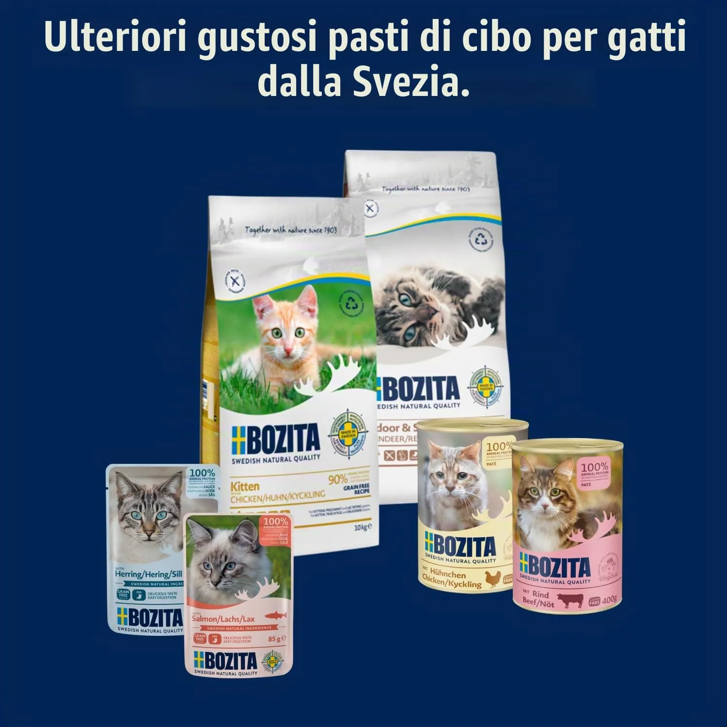 Bozita Tetra Snack in salsa con fegato di pollo, 6 x 370 g, cibo umido senza cereali e zucchero per gatti senza ingegneria genetica, 7,5% di proteine e 5% di grassi, di alta qualità e particolarmente - immagine 6