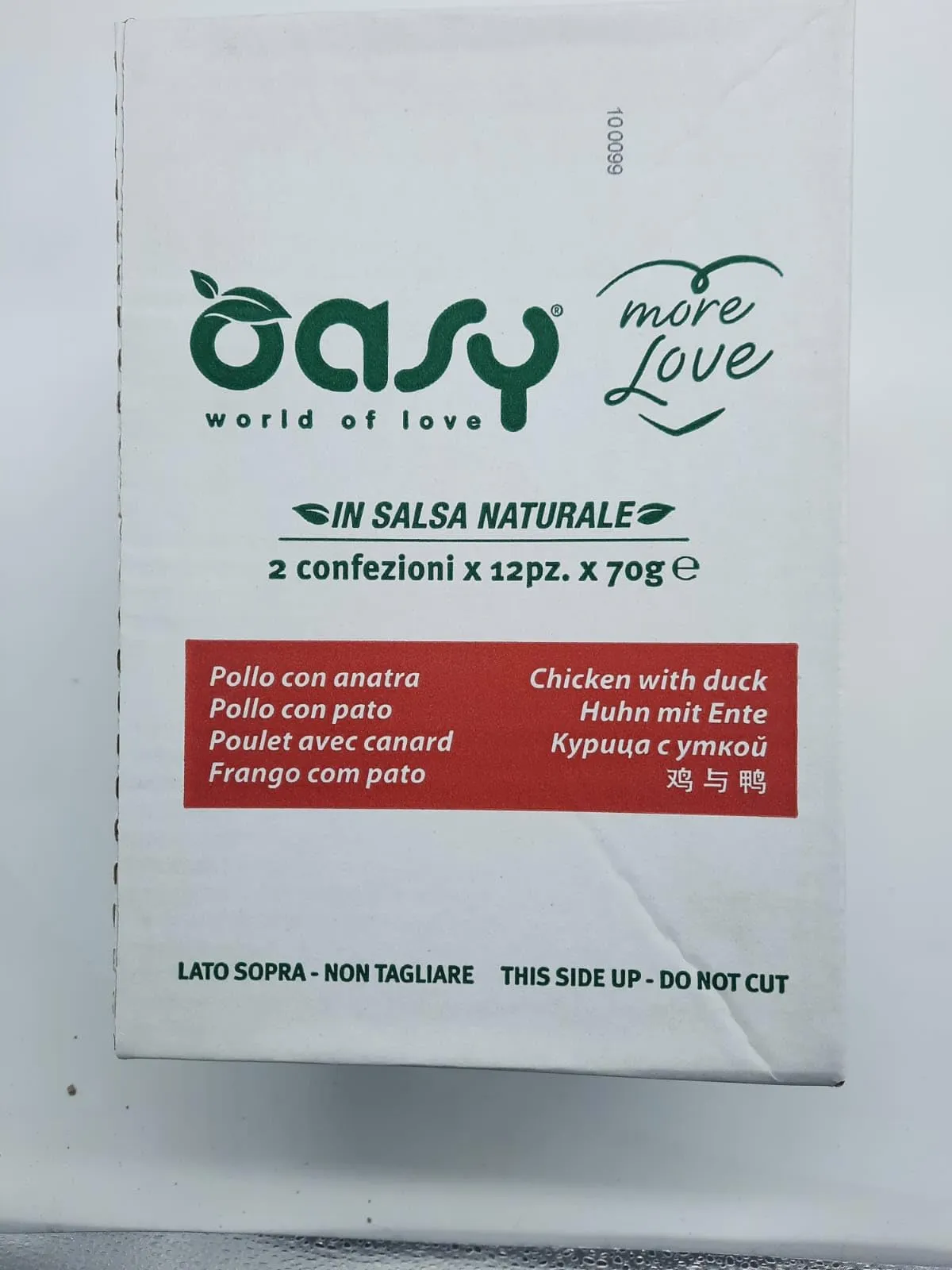 Oasy gatto umido MORE LOVE CUP 70grammi | OFFERTA 24 cup da 70 grammi l'una (70gr, Pollo e Anatra) - immagine 3