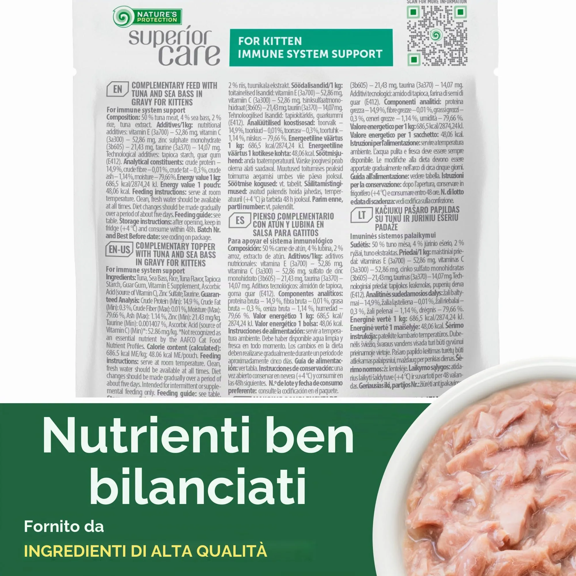Nature's Protection Superior Care Cibo umido per gattini, Tonno 24 x 70 g - immagine 5