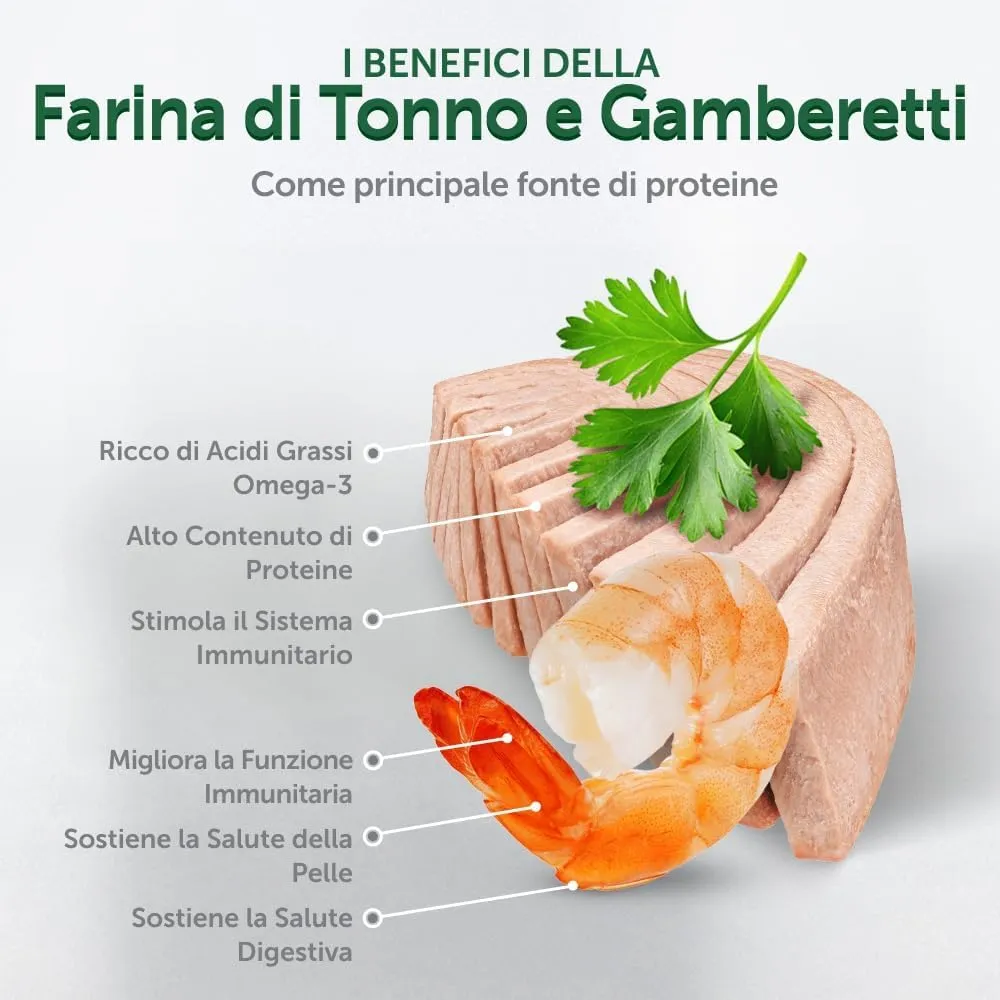 Nature's Protection Superior Care Umido gatti, Tonno e gamberetti 24 x 70 g - immagine 3