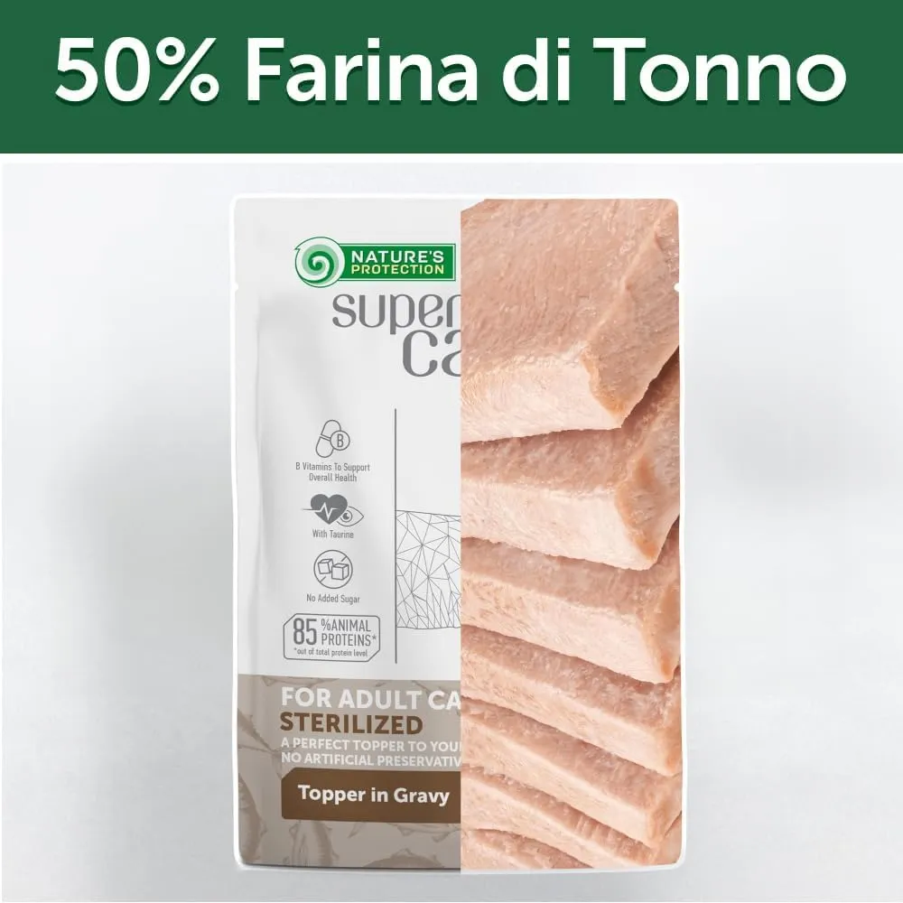 Nature's Protection Superior Care Umido gatti sterilizzati, Tonno 24 x 70 g - immagine 8