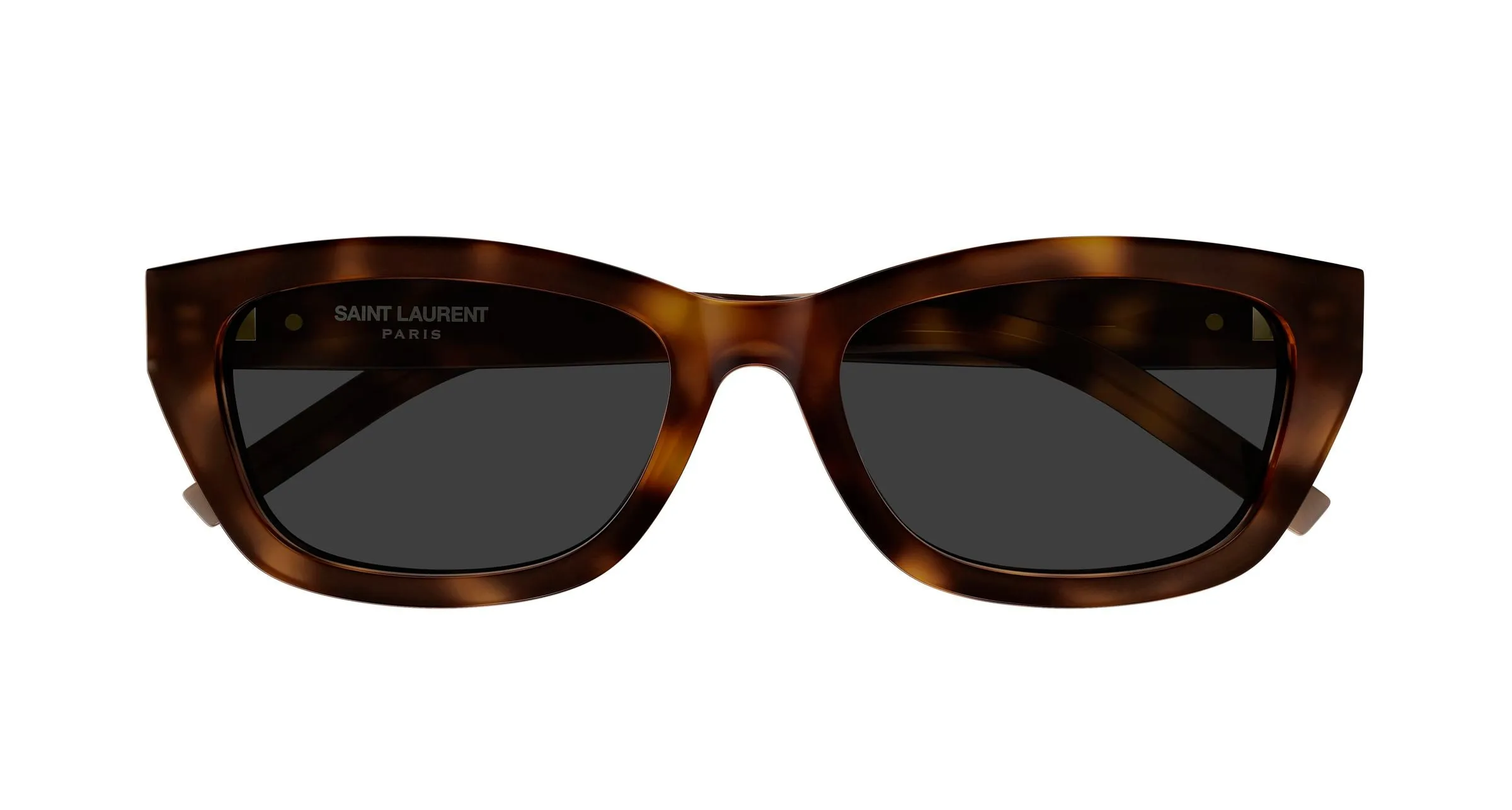 SAINT LAURENT SL M153 003 Occhiali da sole Acetato Havana Grigio Squadrata - immagine 2