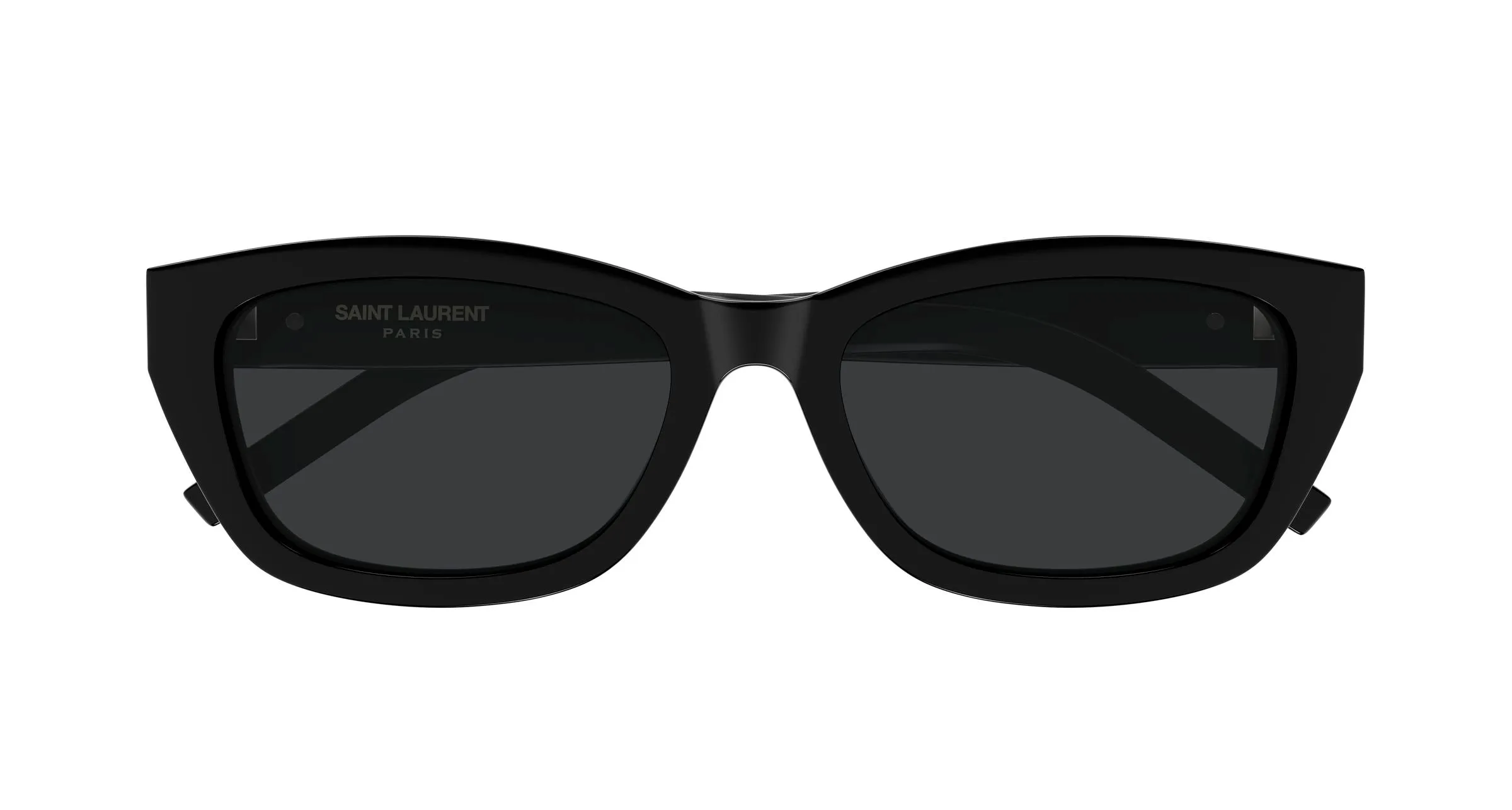 SAINT LAURENT SL M153 001 Occhiali da sole Acetato Nero Nero Squadrata - immagine 2