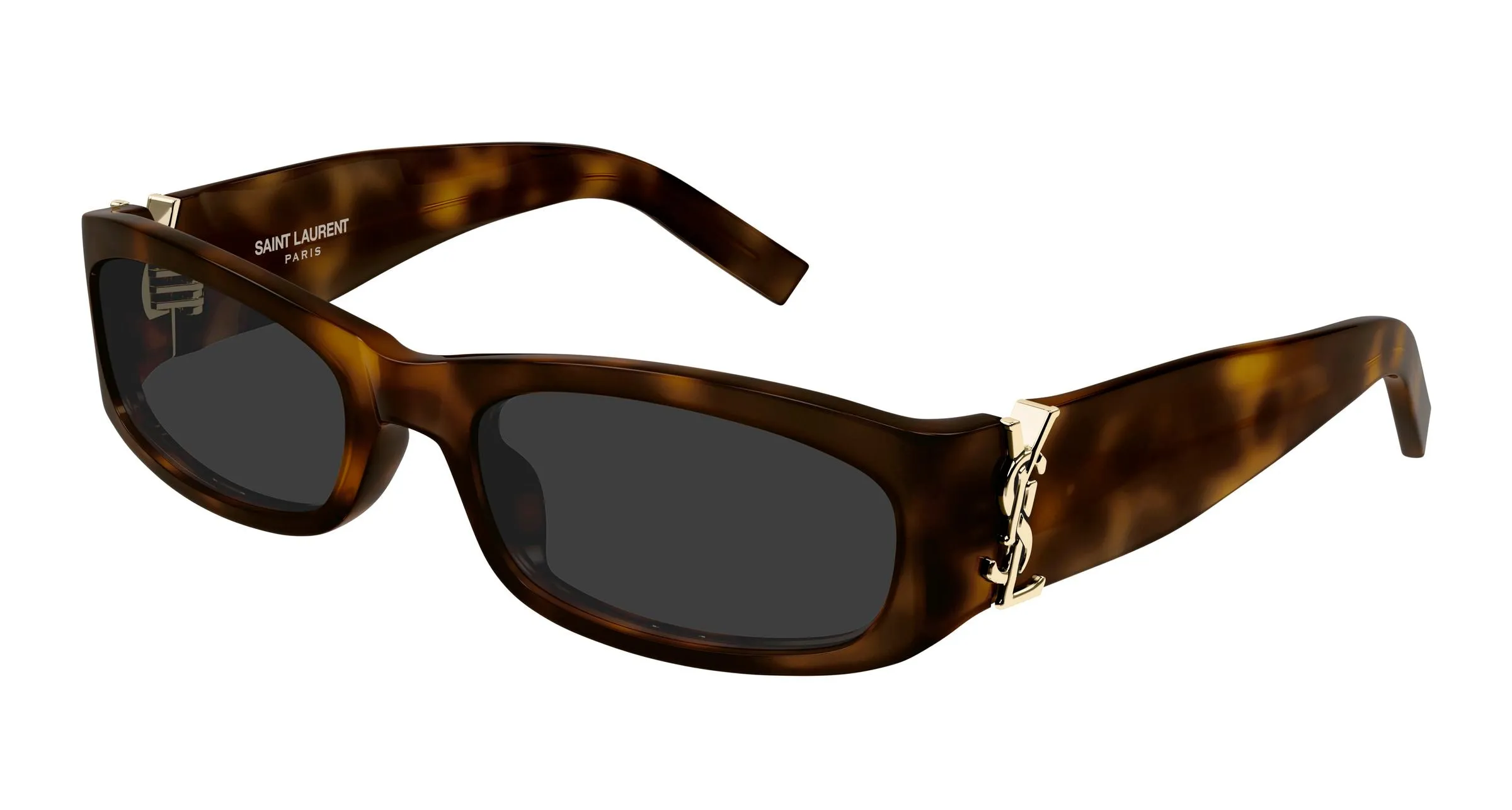 SAINT LAURENT SL M152 003 Occhiali da sole Acetato Havana Grigio Squadrata - immagine 1