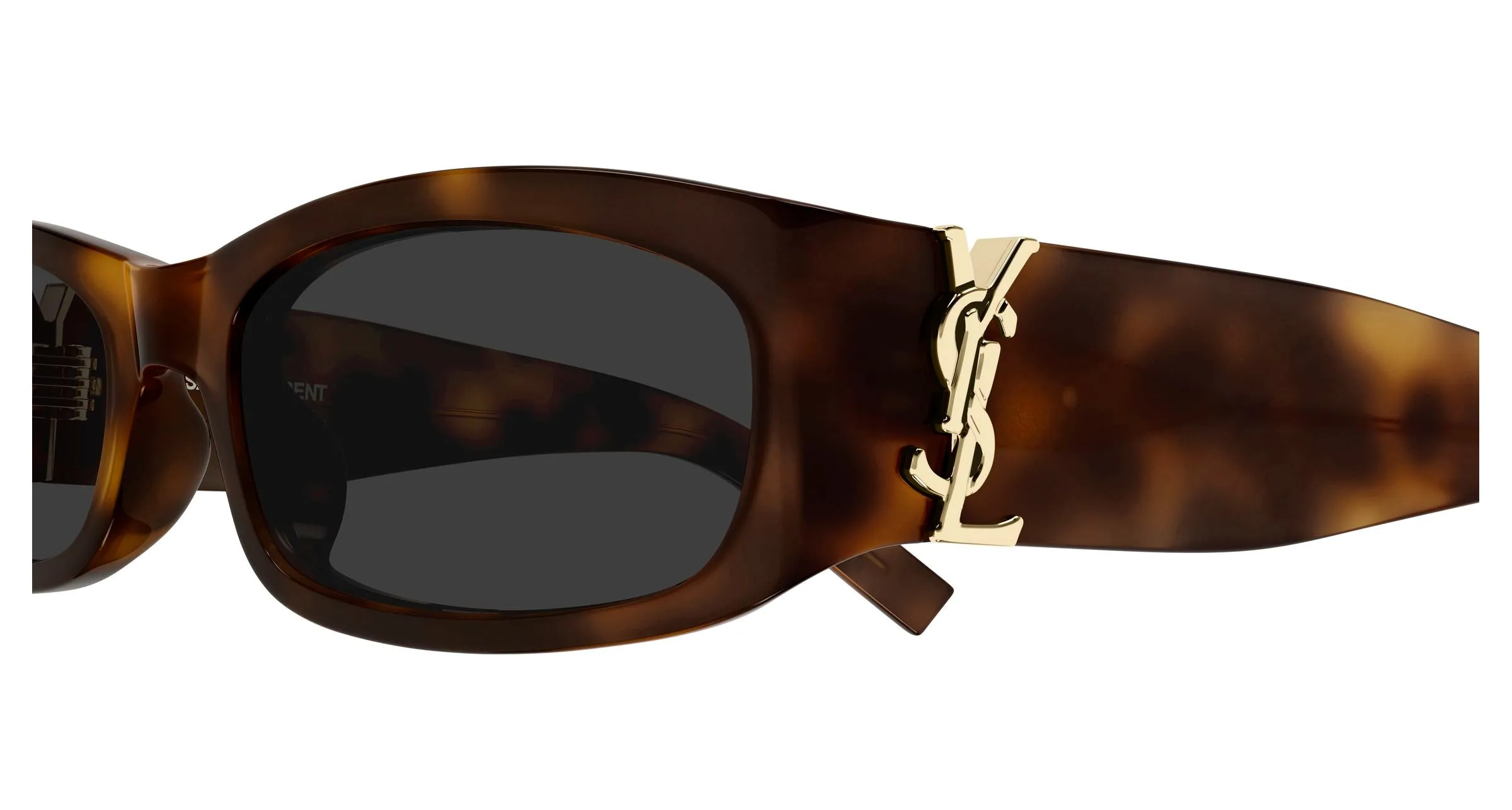 SAINT LAURENT SL M152 003 Occhiali da sole Acetato Havana Grigio Squadrata - immagine 3