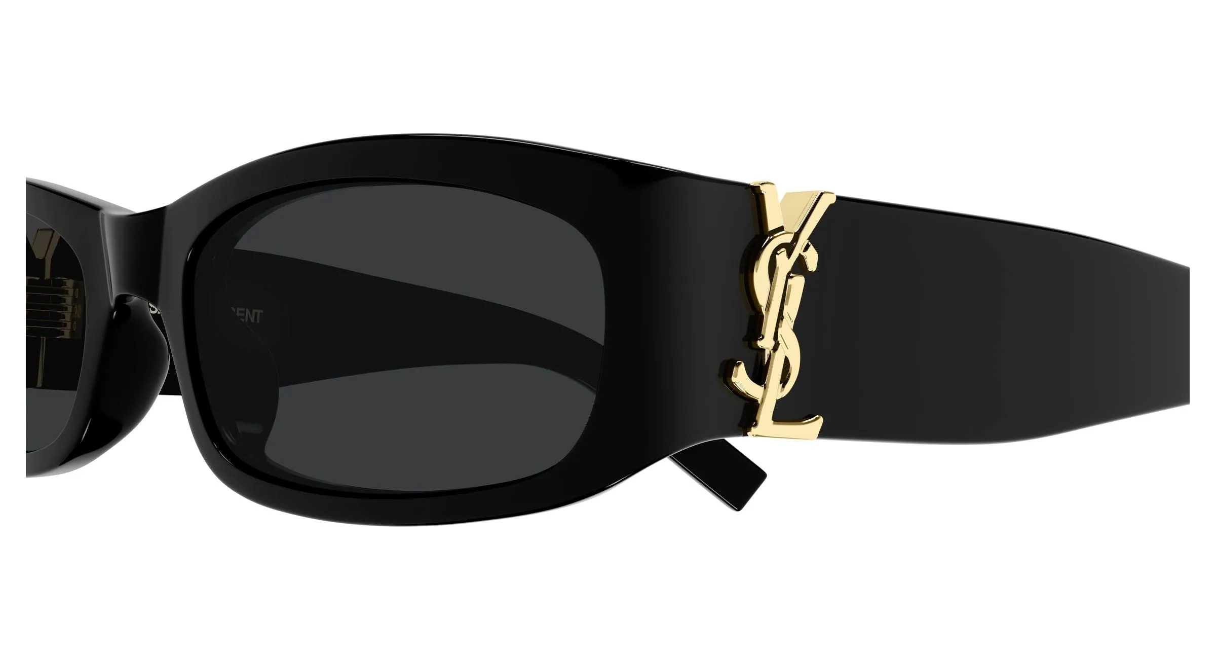 SAINT LAURENT SL M152 001 Occhiali da sole Acetato Nero Nero Squadrata - immagine 3
