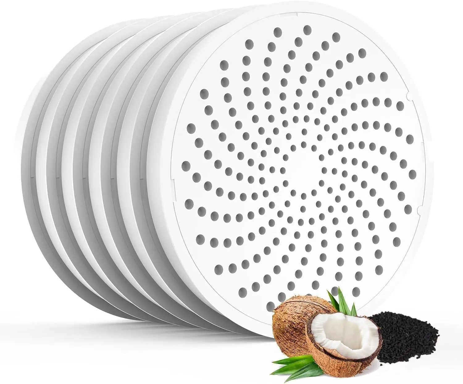 honeyguaridan Filtro al carbone aggiornato per fontana, fontana d'acqua per animali domestici, confezione da 6 - immagine 1