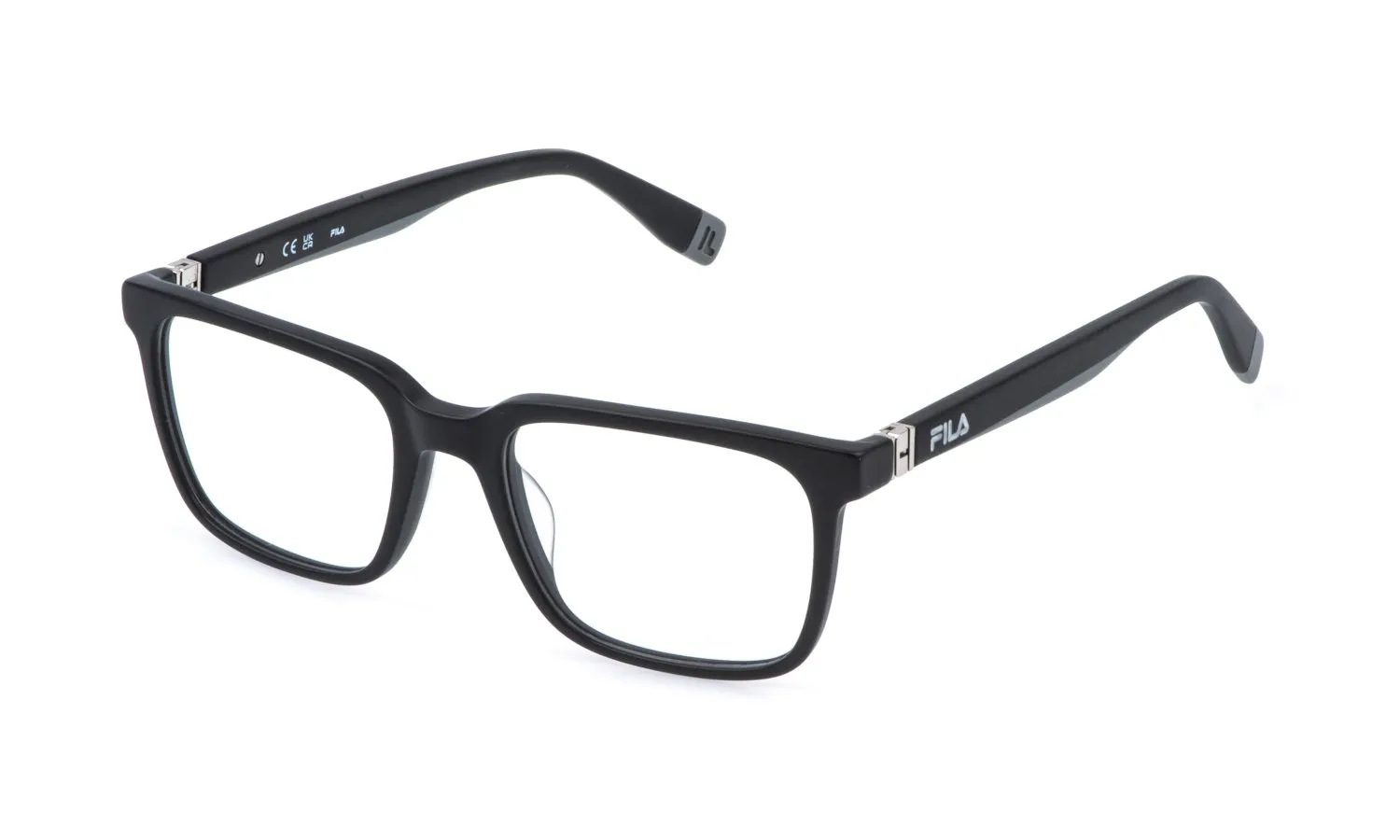 Fila VFI990 703 Montature da vista Acetato Nero Squadrata - immagine 1