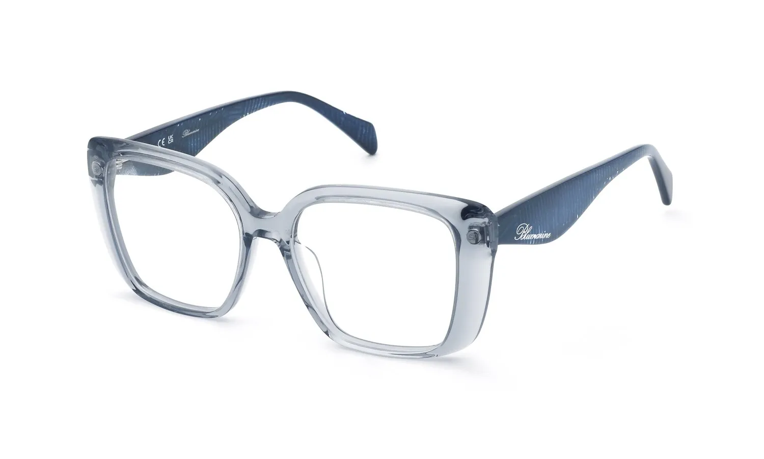 Blumarine VBM895 840 Montature da vista Acetato Grigio Squadrata - immagine 1