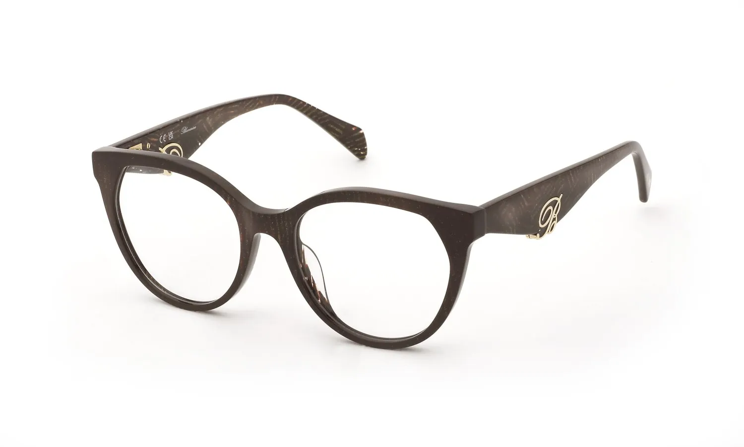 Blumarine VBM894V 0AMF Montature da vista Acetato Marrone Geometrica - immagine 1