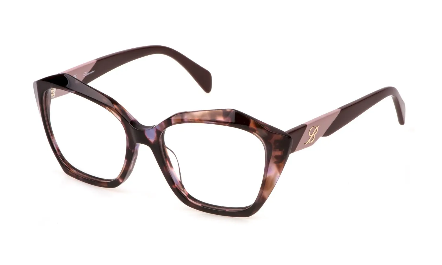 Blumarine VBM850 0Z41 Montature da vista Acetato Havana Geometrica - immagine 1