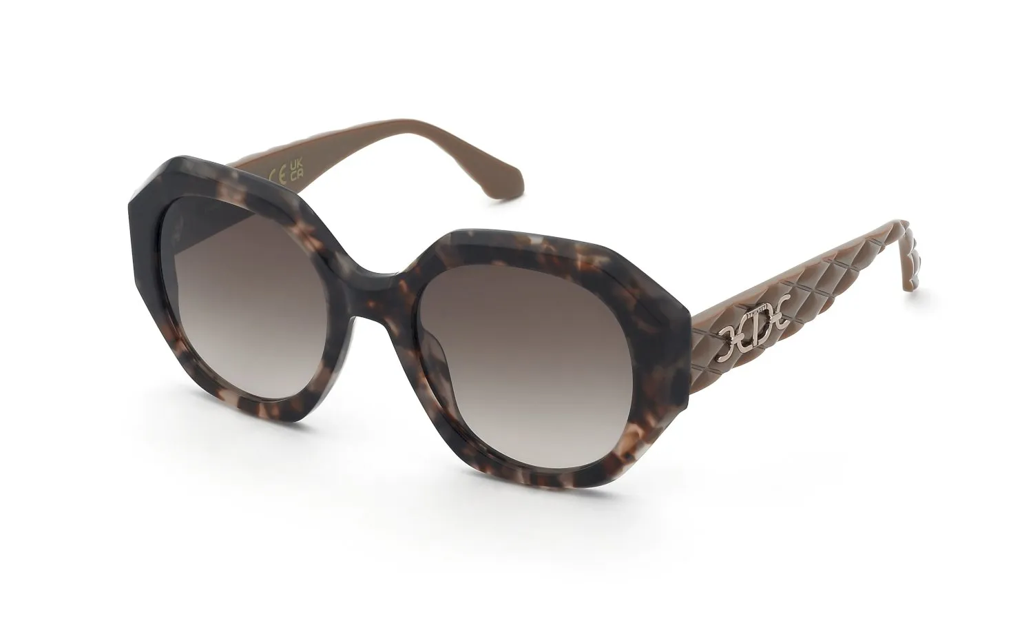 Twinset STW111 0XAP Occhiali da sole Acetato Marrone Marrone Geometrica Normale Sfumato - immagine 1