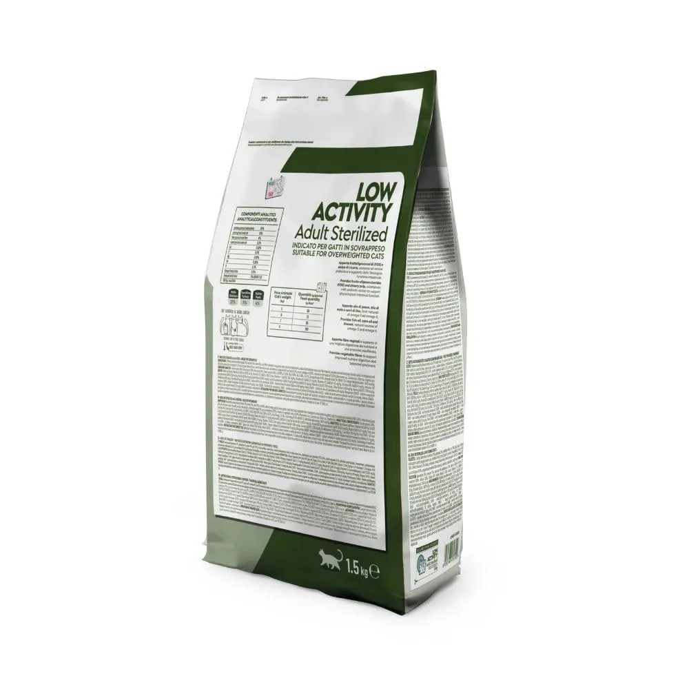 Crocchette per Gatti Sterilizzati al Pollo – Low Activity Adult – Controllo del Peso – Forma360 – 1,5 Kg - immagine 2