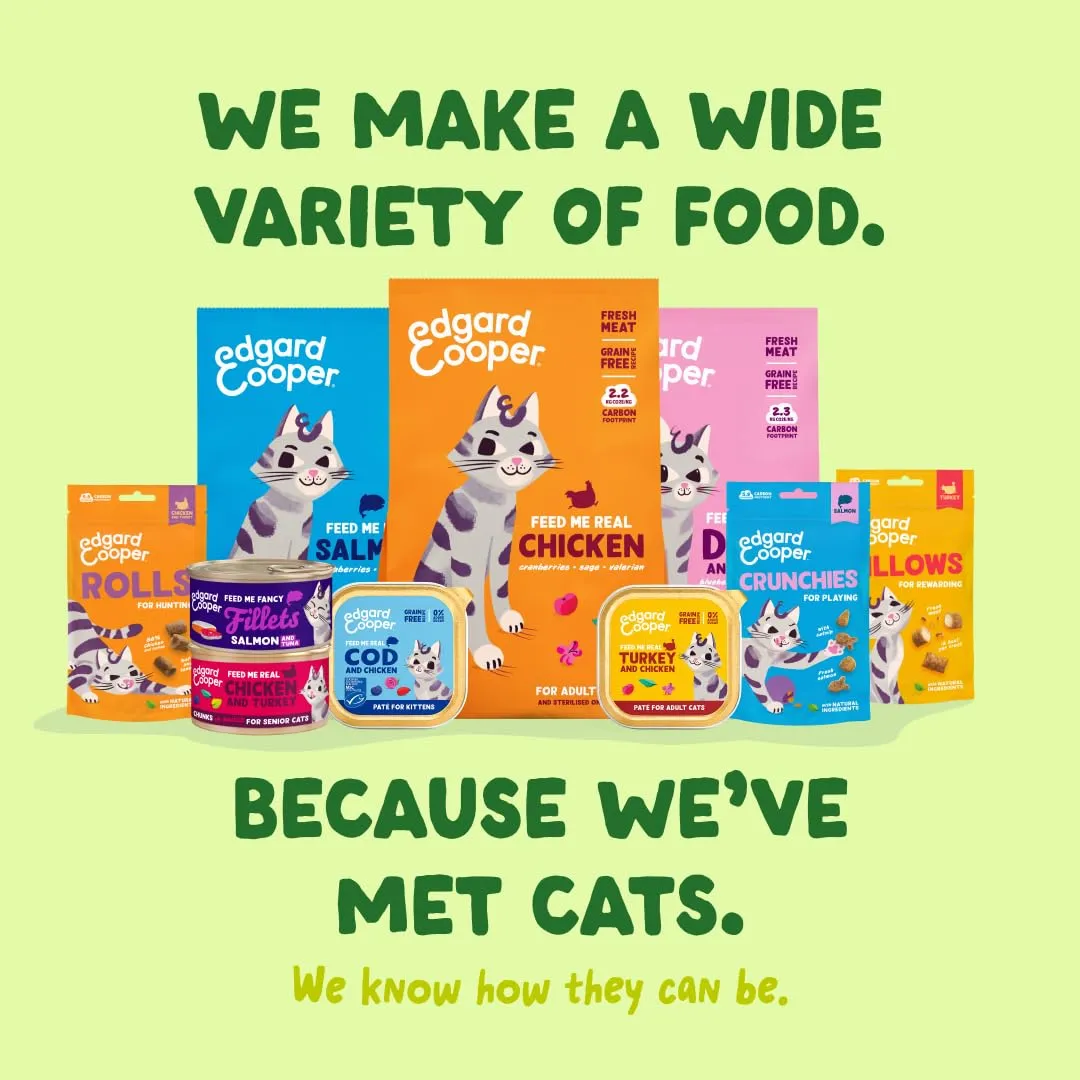 Edgard & Cooper Cibo Umido per Gatti, Sfilaccetti in Brodo, Sgombro 24 x 70g, Cibo per Gatti Senza Cereali, Ingredienti Naturali, Anche per Gatti Sterilizzati, Pesce Vero, No Zuccheri Aggiunti - immagine 9