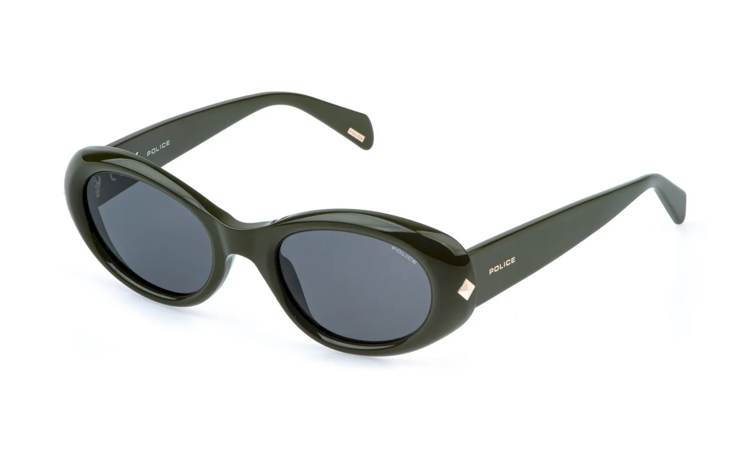 Police SPLR93 KALEIDOS 1 06S9 Occhiali da sole Acetato Verde Fumo Geometrica Normale - immagine 1